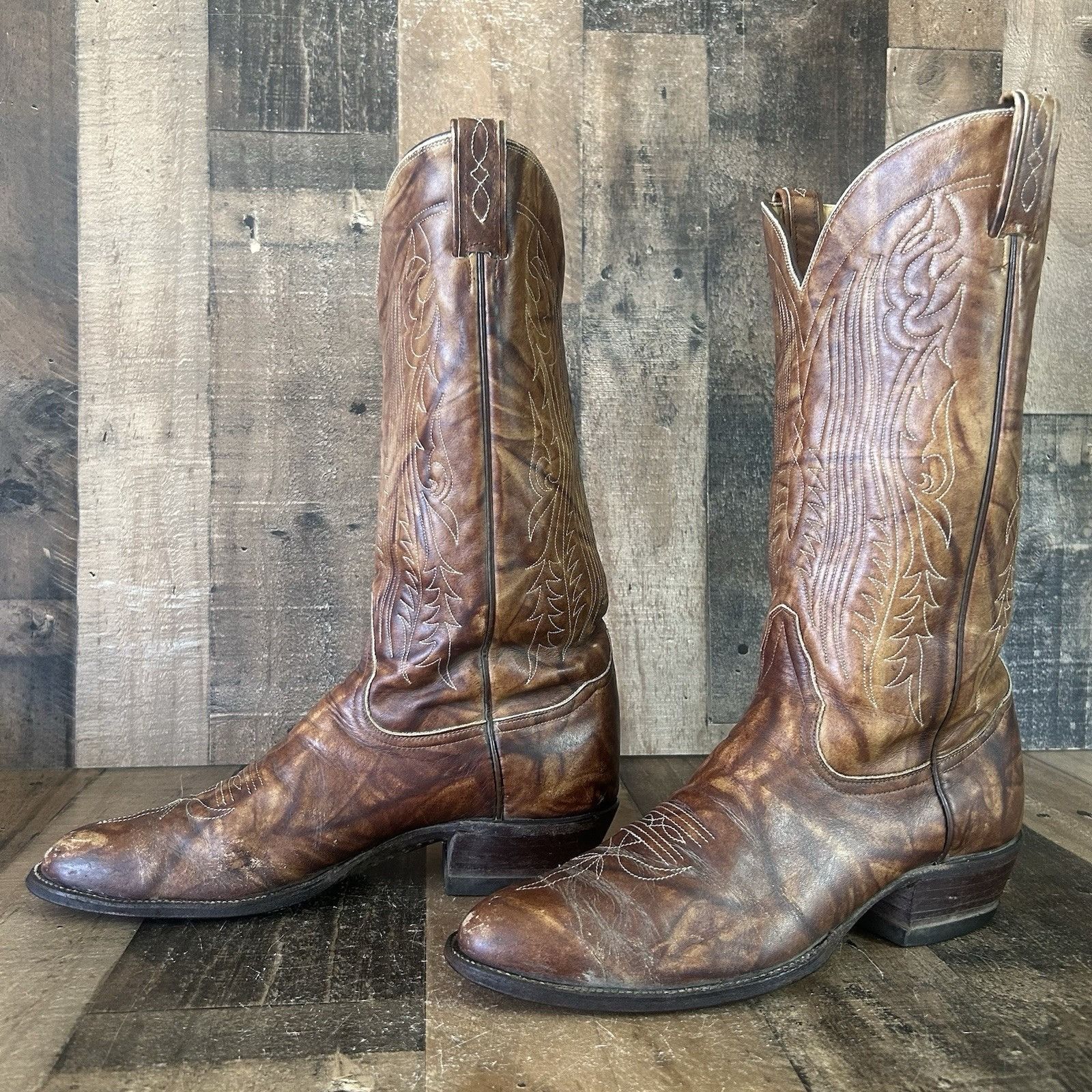 Tony Lama Tony Lama Vintage Gold Label Western Cowboy Boots Mens 11 B Size US 11 / EU 44 - 2 Thumbnail