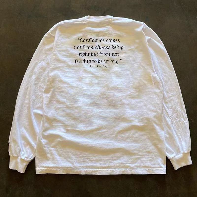 Japanese Brand White retro yellow hat print long sleeve t-shirt Size US L / EU 52-54 / 3 - 2 Thumbnail