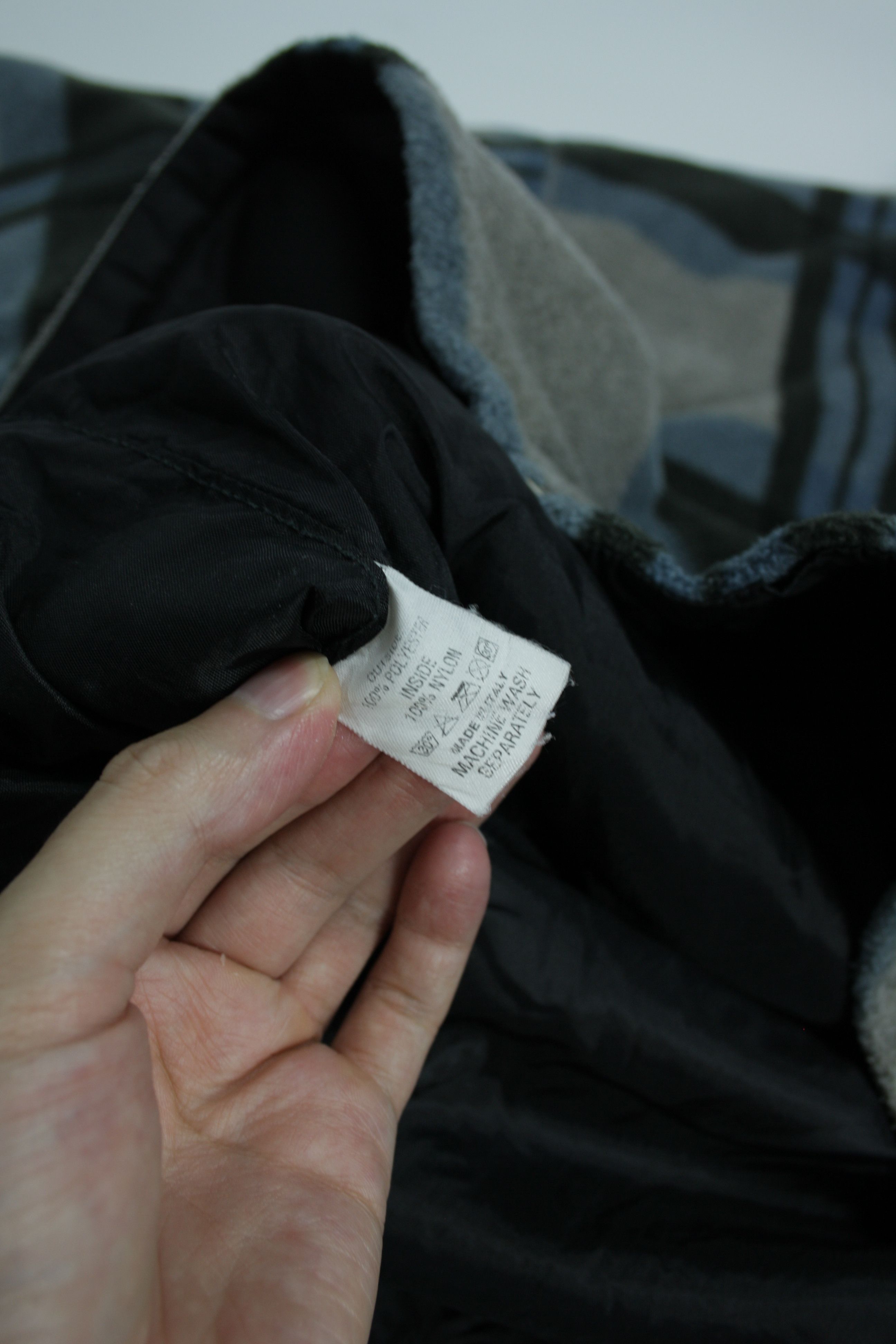 JET SET × Vintage JET SET Blue System 90s Vintage Fleece & Nylon Plaid Jacket Size US XL / EU 56 / 4 - 10 Thumbnail