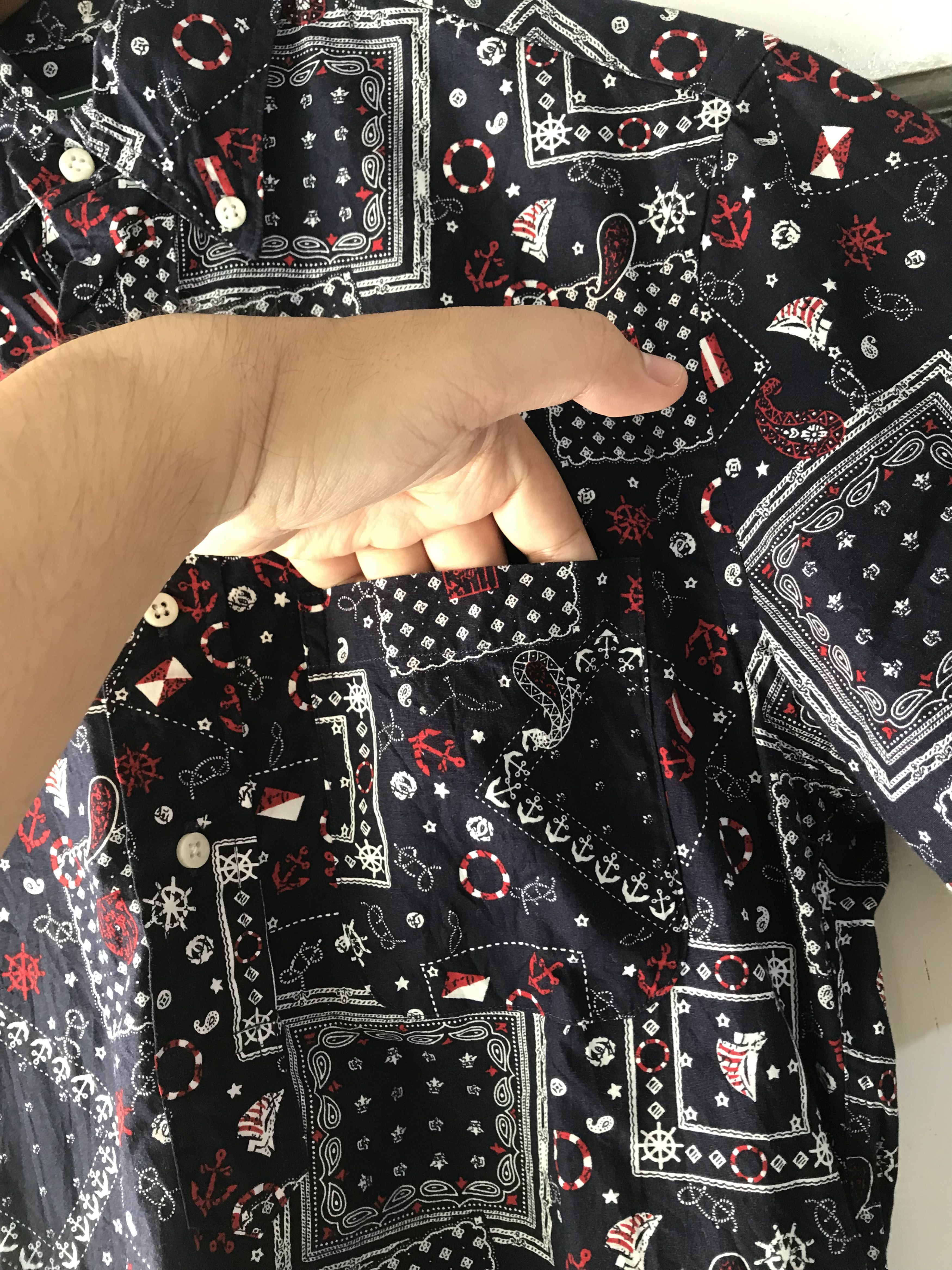 Gitman Bros. × Gitman Bros. Vintage Gitman Bros Vintage Half Button paisley shirts Size US S / EU 44-46 / 1 - 6 Thumbnail