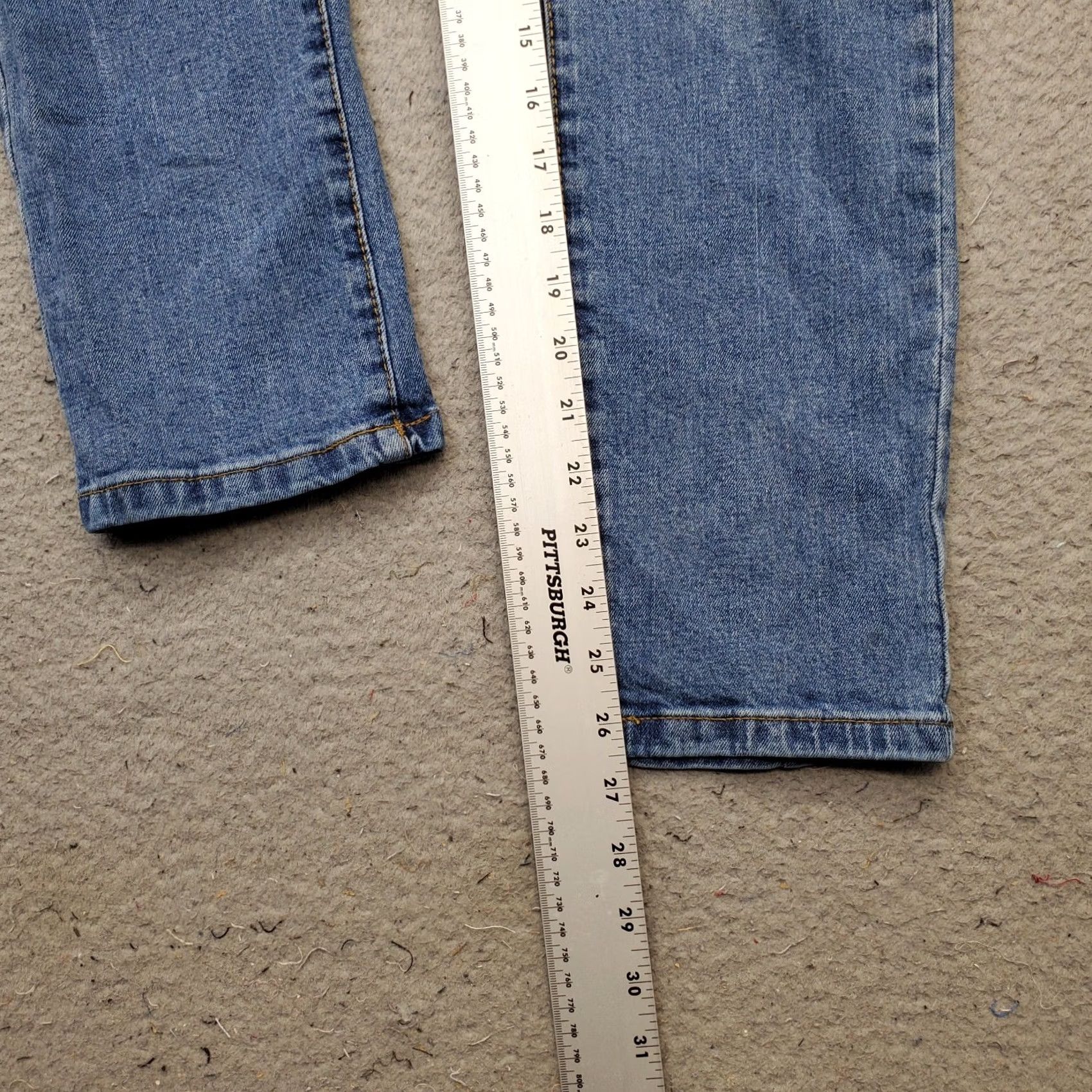Cotton On Cotton On Womens 4 Jeans Main Mom Straight Denim Stretch Blue 5-Pocket Regular Inseam 26.5" Light Wash Vintage: No Size 27" / US 4 / IT 40 - 4 Thumbnail