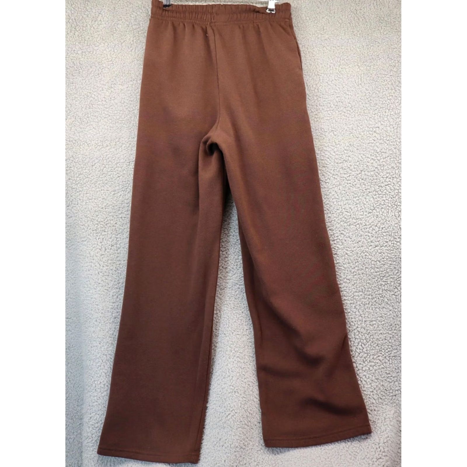Vintage Better Together Sweatpants Women S Brown Wide-Leg Elastic Drawstring 32 Inseam Casual Knit Polyester Pockets Front Flat Front Rise Mid Fall Vintage No Size 28" / US 6 / IT 42 - 6 Thumbnail