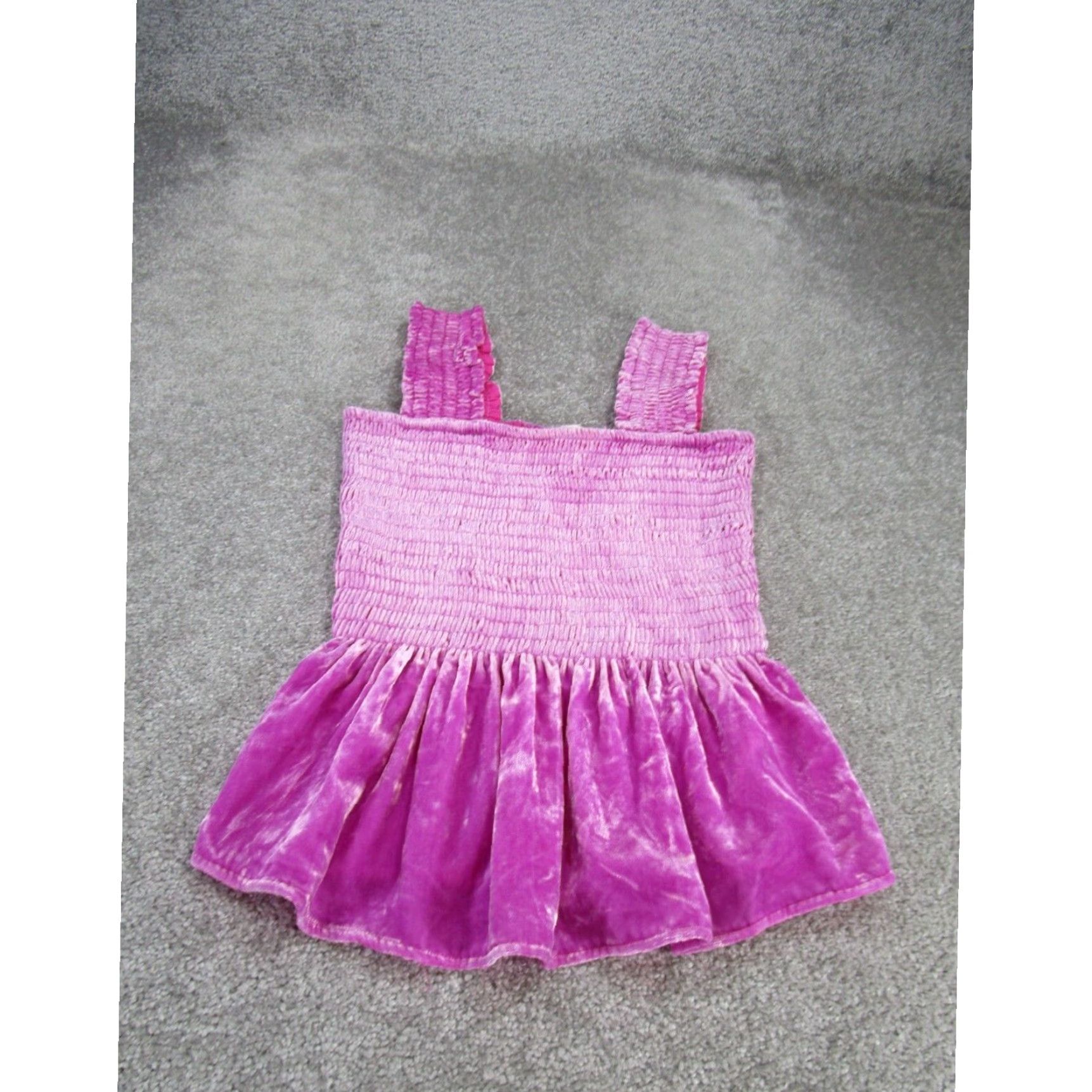 Anthropologie Anthropologie Womens Xs Pink Velvet Shirt Halter Cami Top Size ONE SIZE - 1 Thumbnail