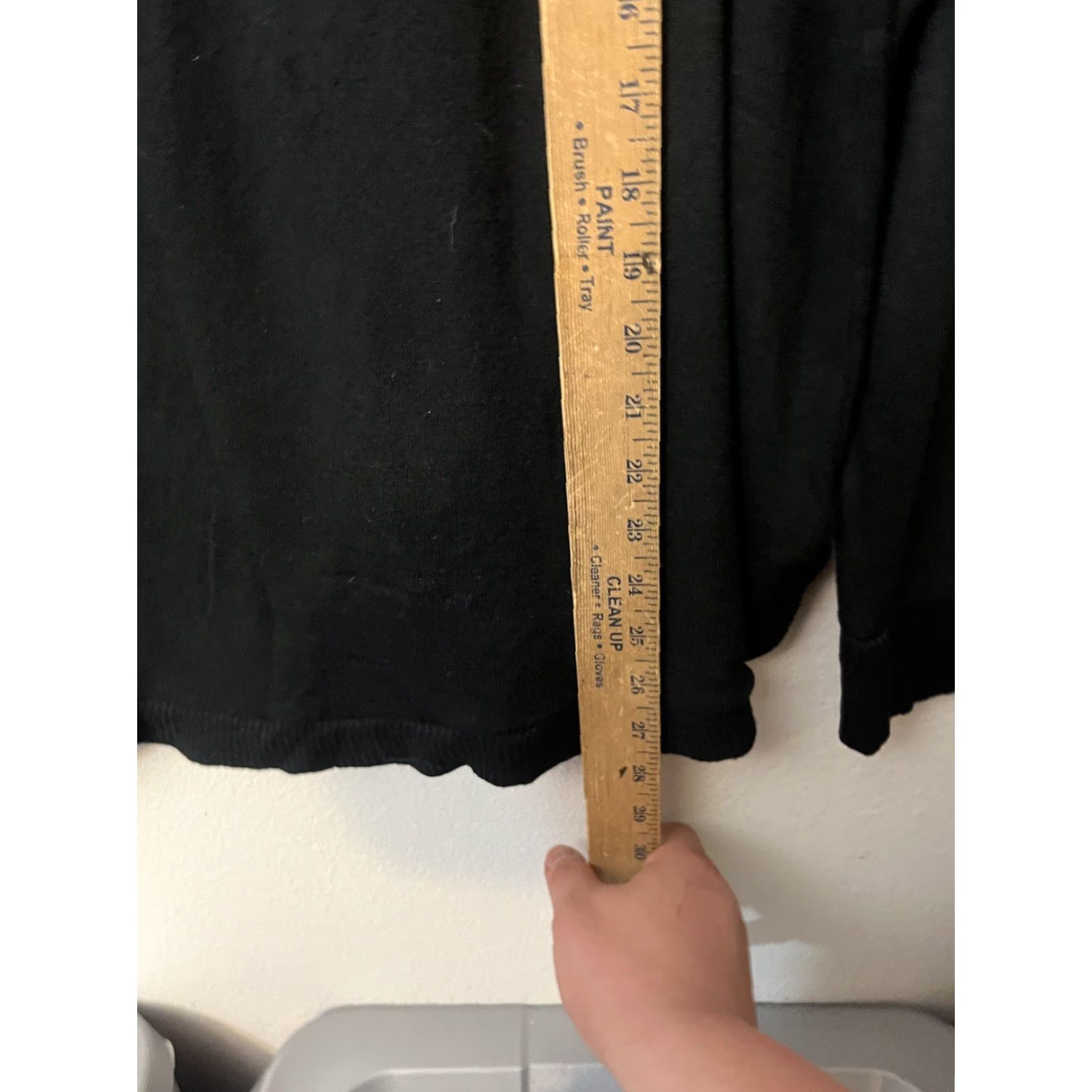Gap Gap Women Solid Crew Neck Long Sleeve Knit Size M Black Shirt Size M / US 6-8 / IT 42-44 - 4 Thumbnail