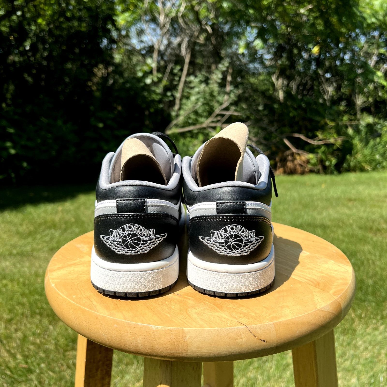 Jordan Brand × Nike Nike Air Jordan 1 Low Black Medium Grey Men's Shoes Size 8.5 Size US 8.5 / EU 41-42 - 5 Thumbnail