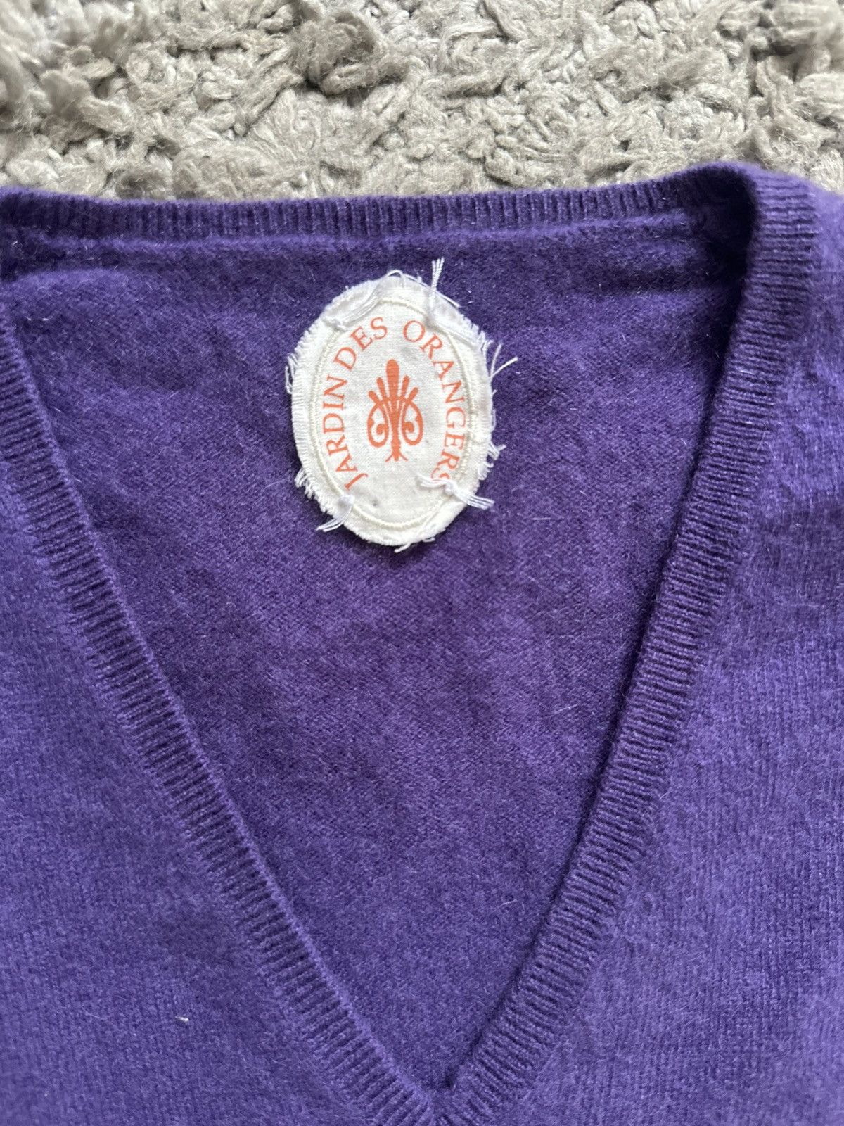 Other Jardin des Orangers 100% Cashmere Sweater Purple Luxury Size S / US 4 / IT 40 - 2 Thumbnail