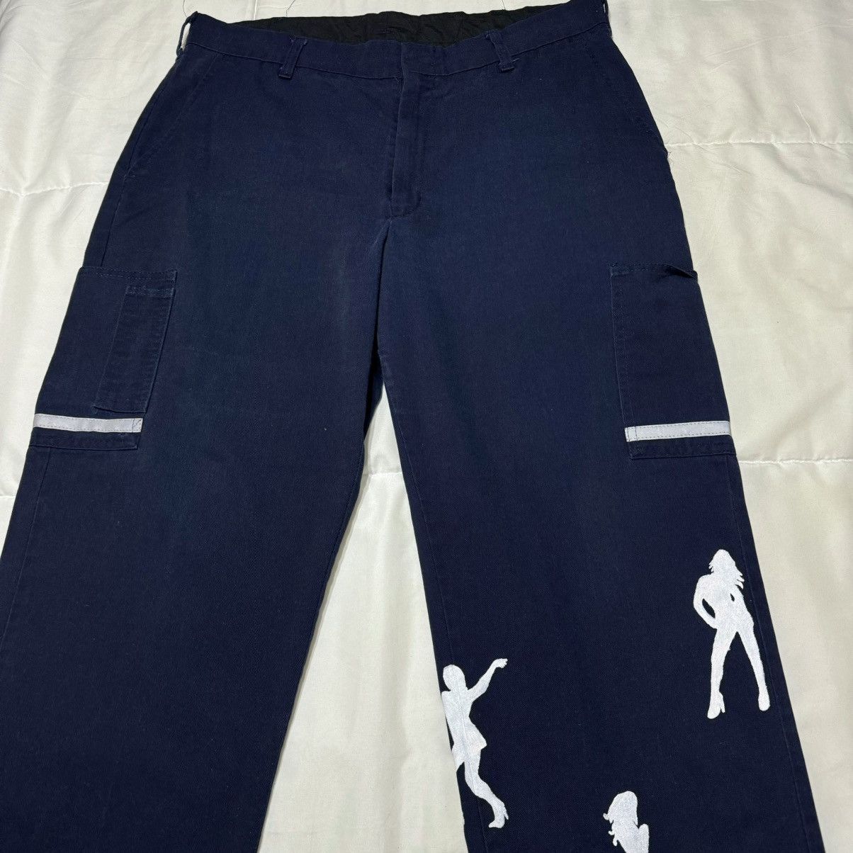Vintage Custom Blue Cargo Pants Size US 36 / EU 52 - 7 Thumbnail