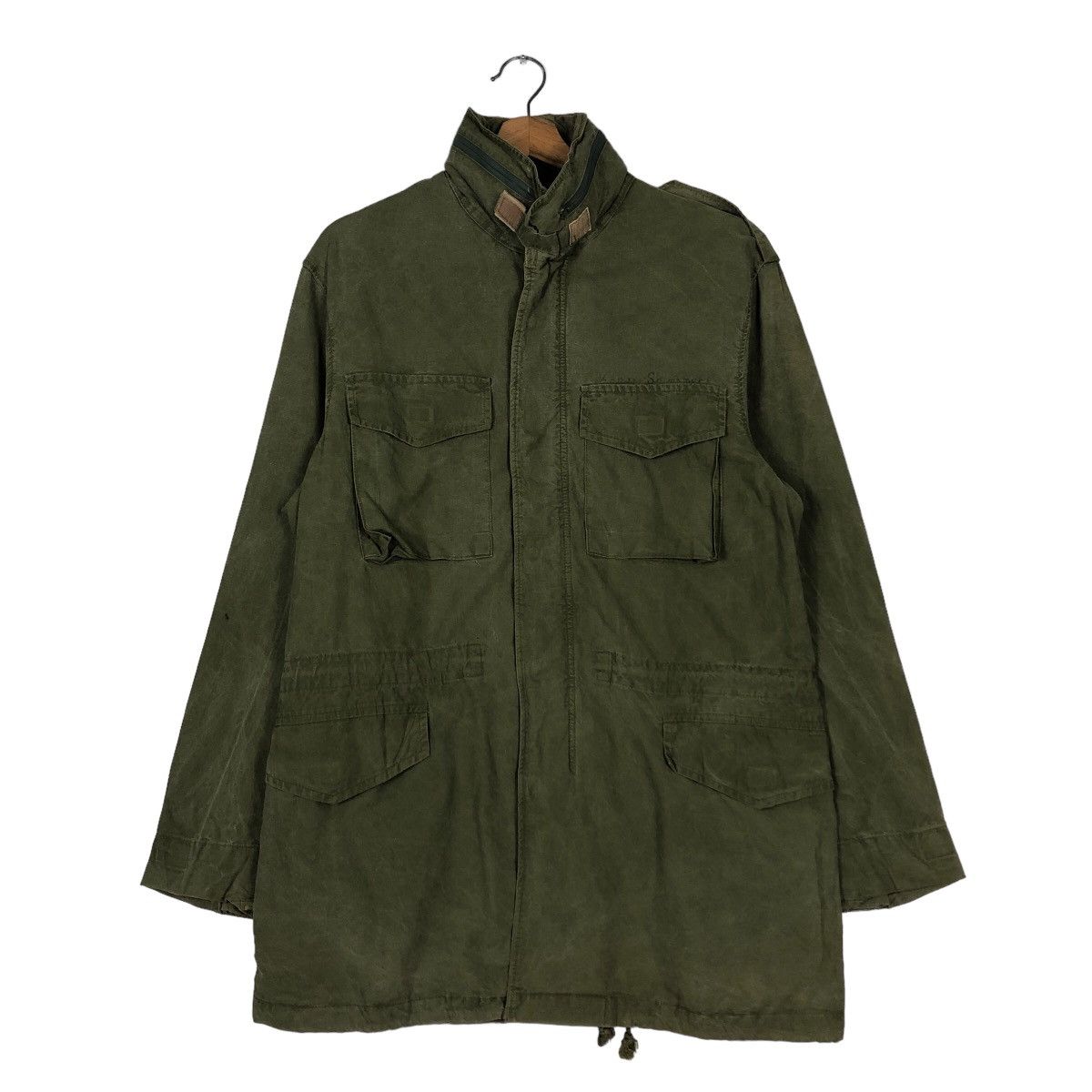 Japanese Brand 🔥Vintage Chore Biker Jacket Military Cargo Pockets Size US L / EU 52-54 / 3 - 1 Thumbnail
