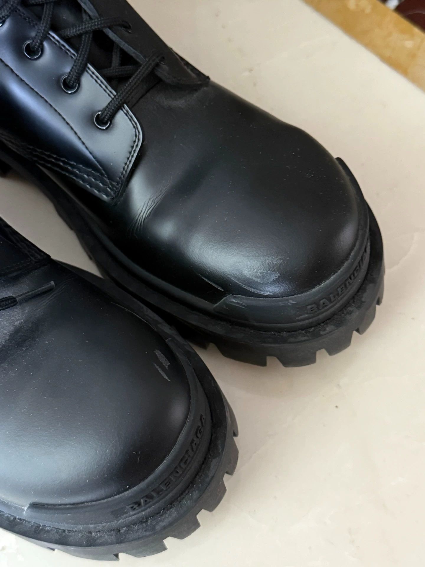 Balenciaga Balenciaga Strike black combat boots Size US 7.5 / IT 37.5 - 3 Thumbnail