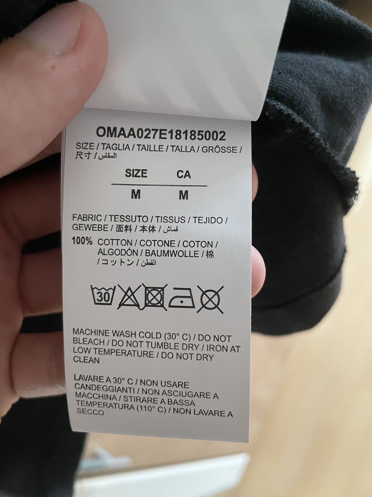 Off-White Off-White 3D Line Slim Tee Anthracite Size US M / EU 48-50 / 2 - 5 Thumbnail