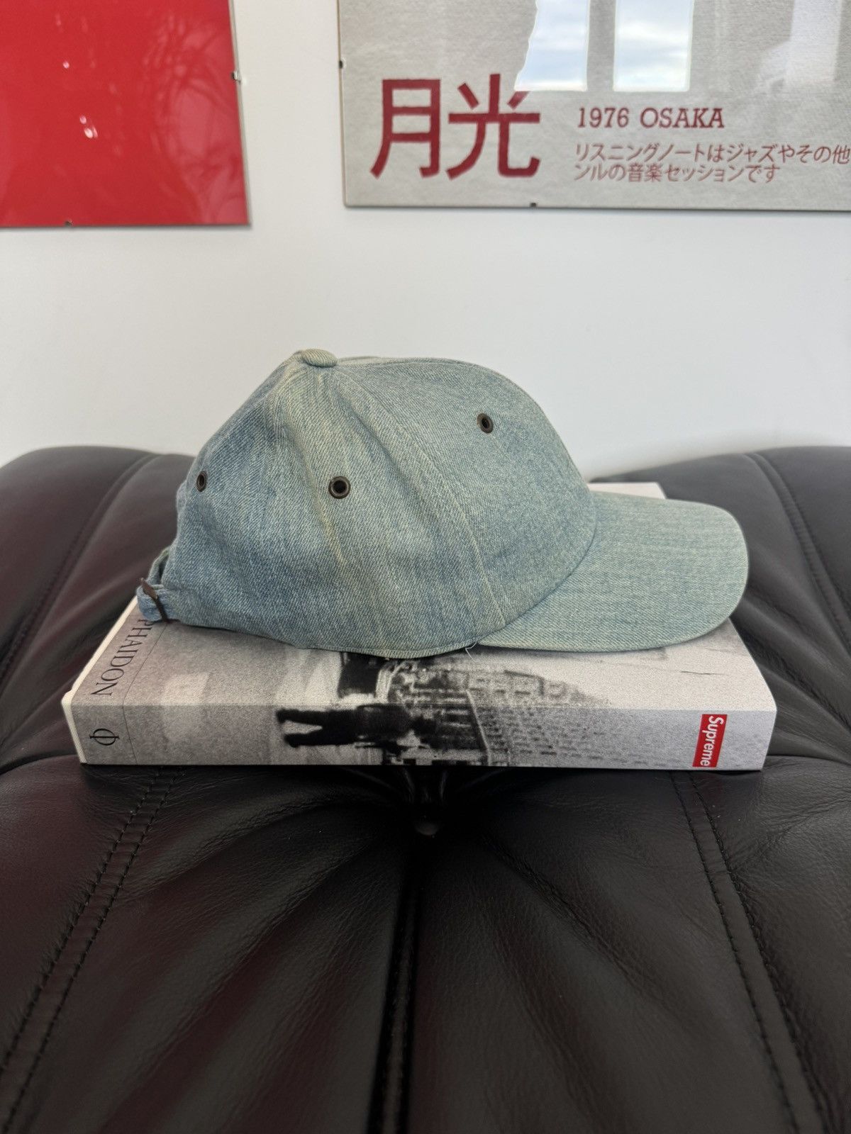 AMI AMI Paris Hat One Size Washed Blue Denim Jeans Hat Cap Rare Size ONE SIZE - 3 Thumbnail