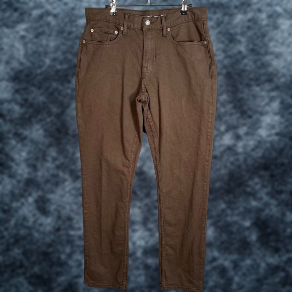 Old Navy VINTAGE Old Navy Pants Mens Size 32x34 Brown Cotton Blend Straight Front Chino 32 Inseam Mens Size US 32 / EU 48 - 1 Thumbnail