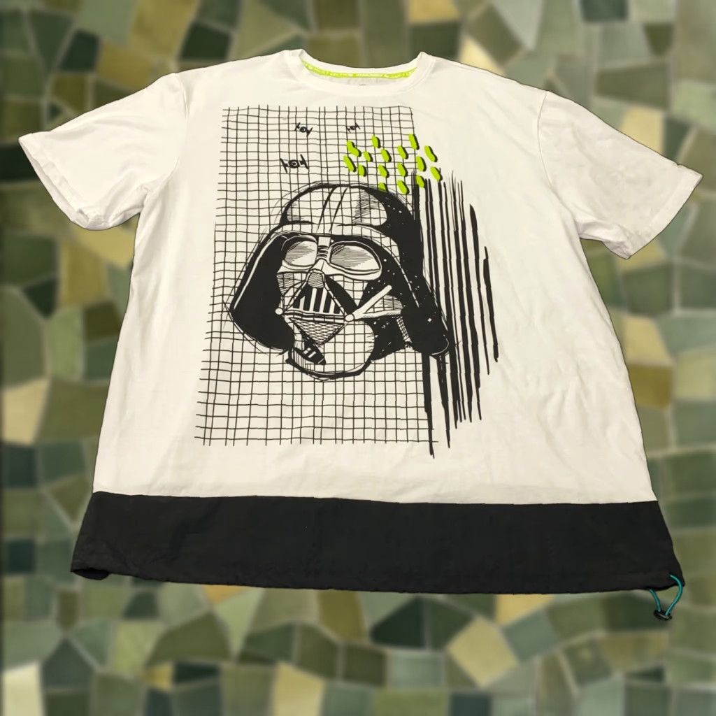 Star Wars Star Wars Darth Vader Shirt Mens Large White Knit Cotton Polyester Crew Neck T-Shirt Pockets All Seasons 4-Season Star Wars Mens L Size US L / EU 52-54 / 3 - 1 Thumbnail