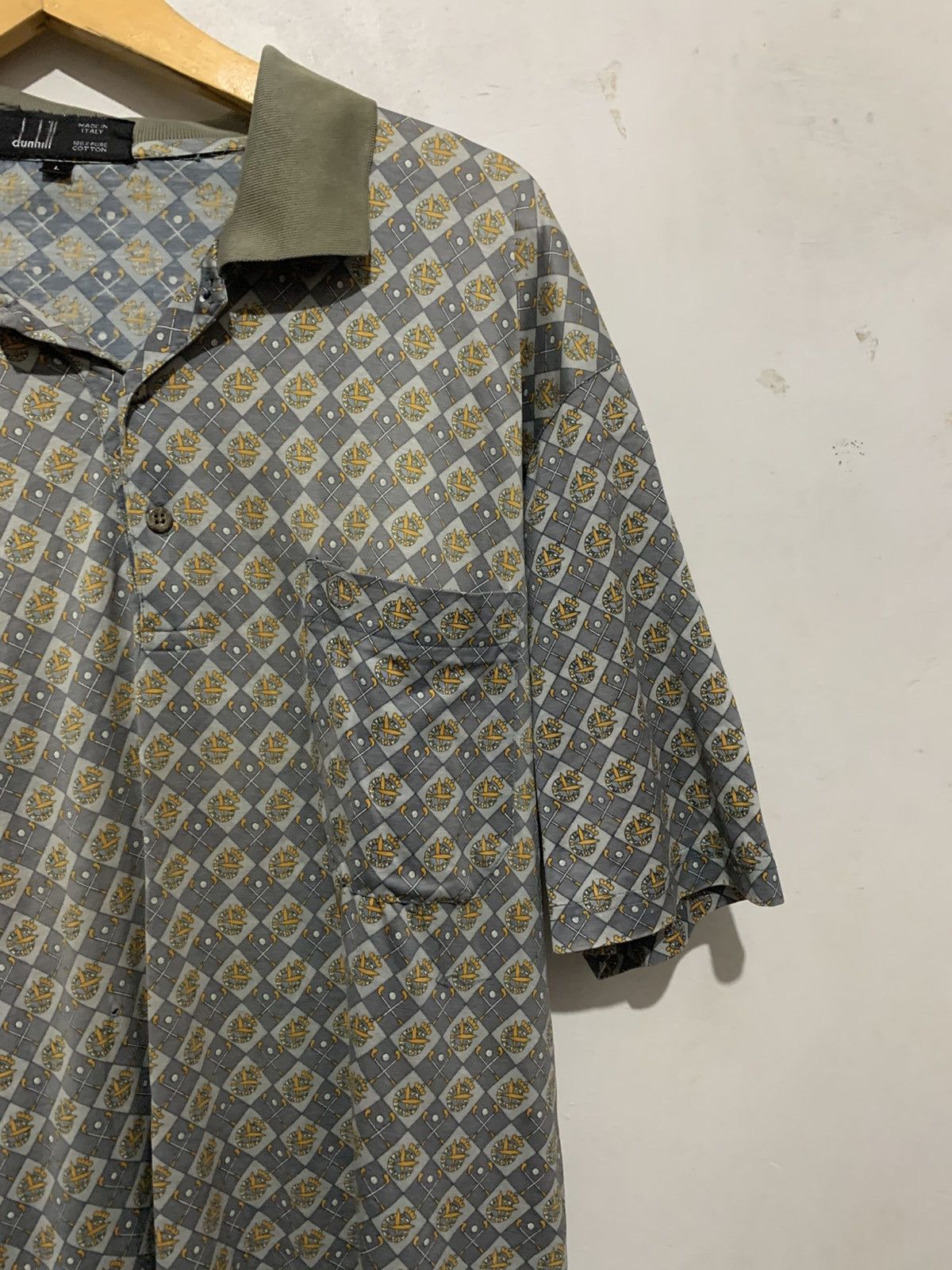 Alfred Dunhill Polo Shirt Kaos Dunhill Vintage 90s Motif Golf Y2K Authentic Size US XL / EU 56 / 4 - 2 Thumbnail