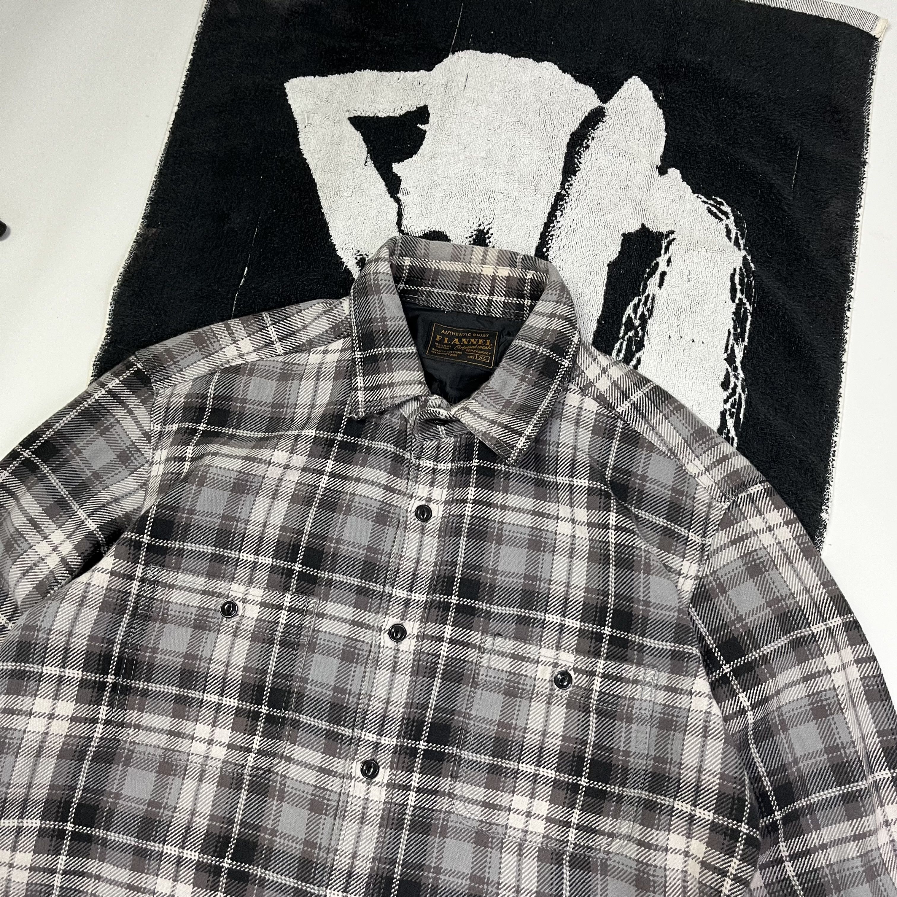 Flannel × Uniqlo Kurt Cobain Style uniqlo flannel long sleeve shirt Size US XL / EU 56 / 4 - 2 Thumbnail