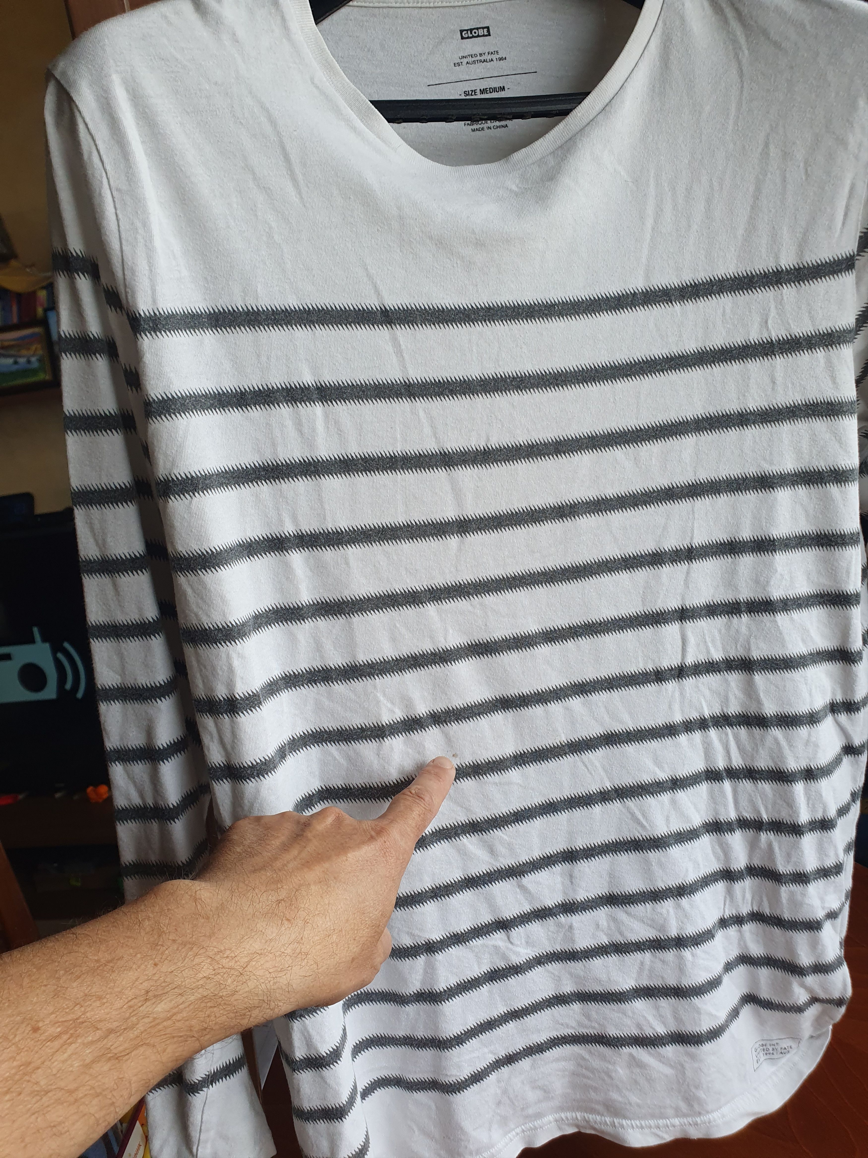 Globe × Vintage Globe Int Skateboarding Vtg Striped Long Sleeve t-shirt M Size US M / EU 48-50 / 2 - 9 Thumbnail