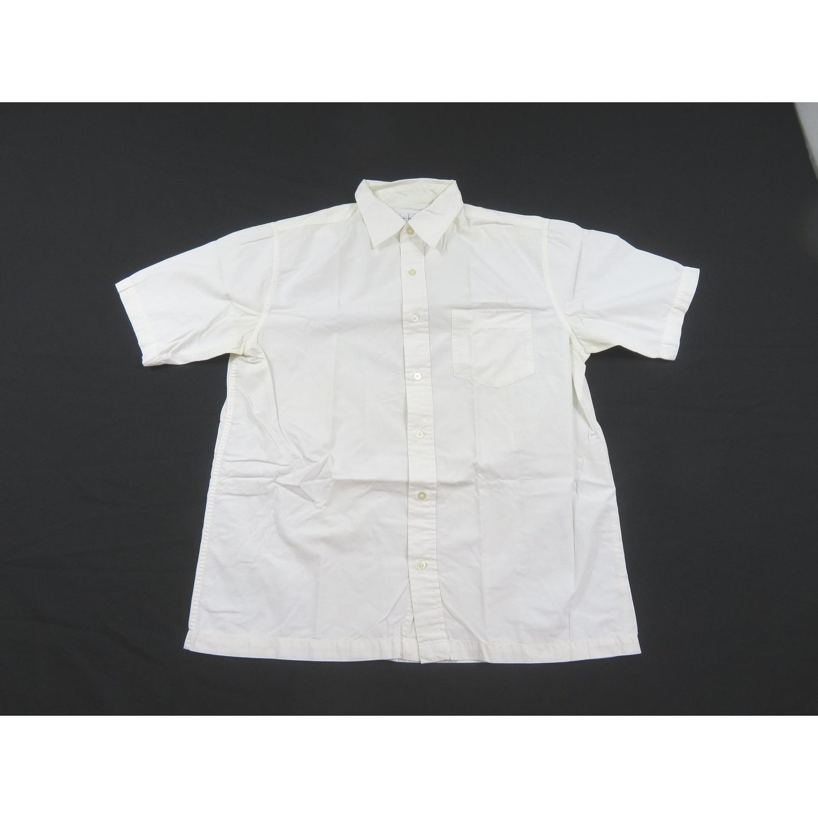 Calvin Klein Calvin Klein Shirt White Button Up Embroidered Logo L? 1990s Size US L / EU 52-54 / 3 - 1 Thumbnail
