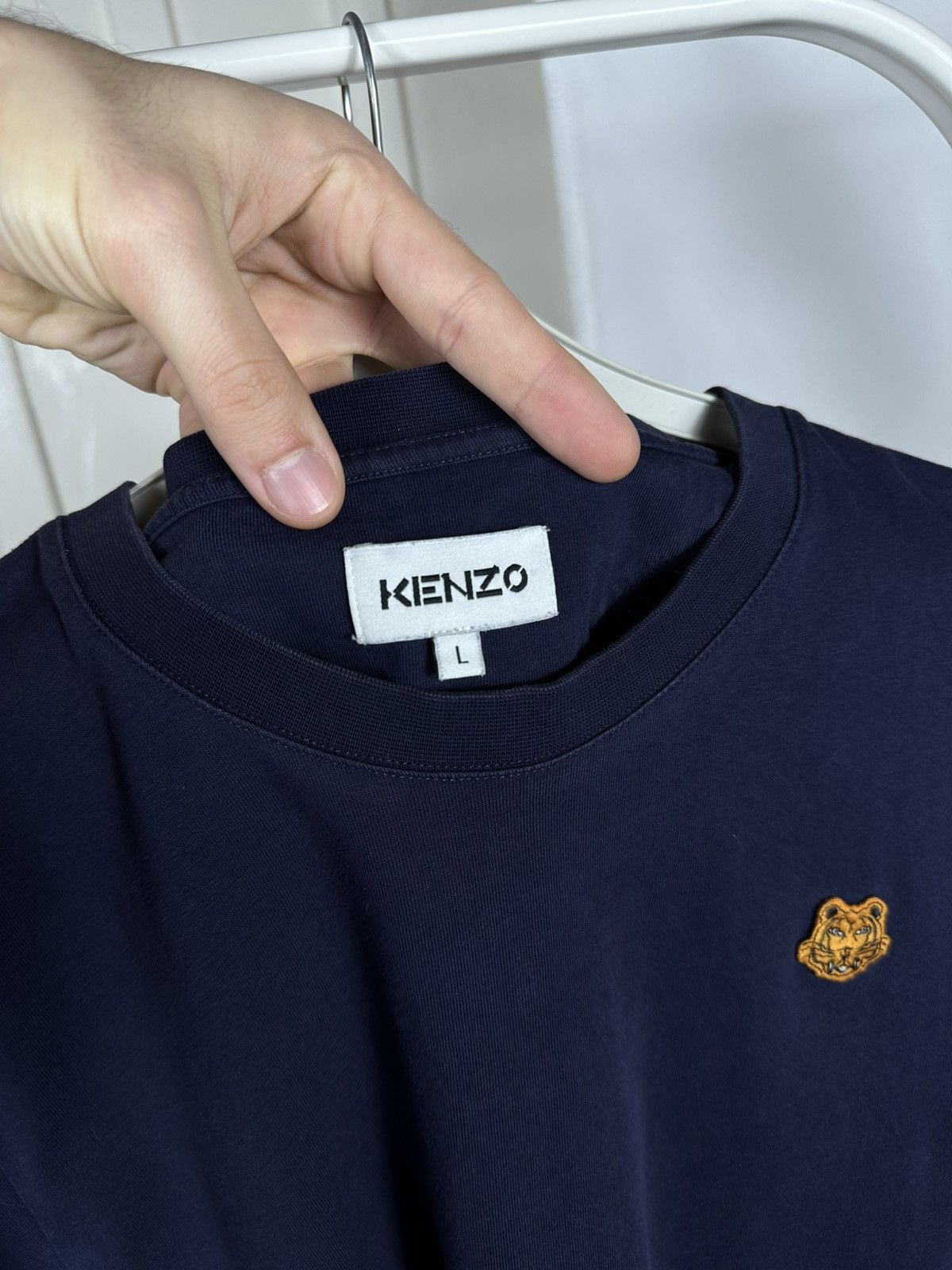 Kenzo Kenzo Small Tiger Crest Head T Shirt Size US L / EU 52-54 / 3 - 8 Thumbnail