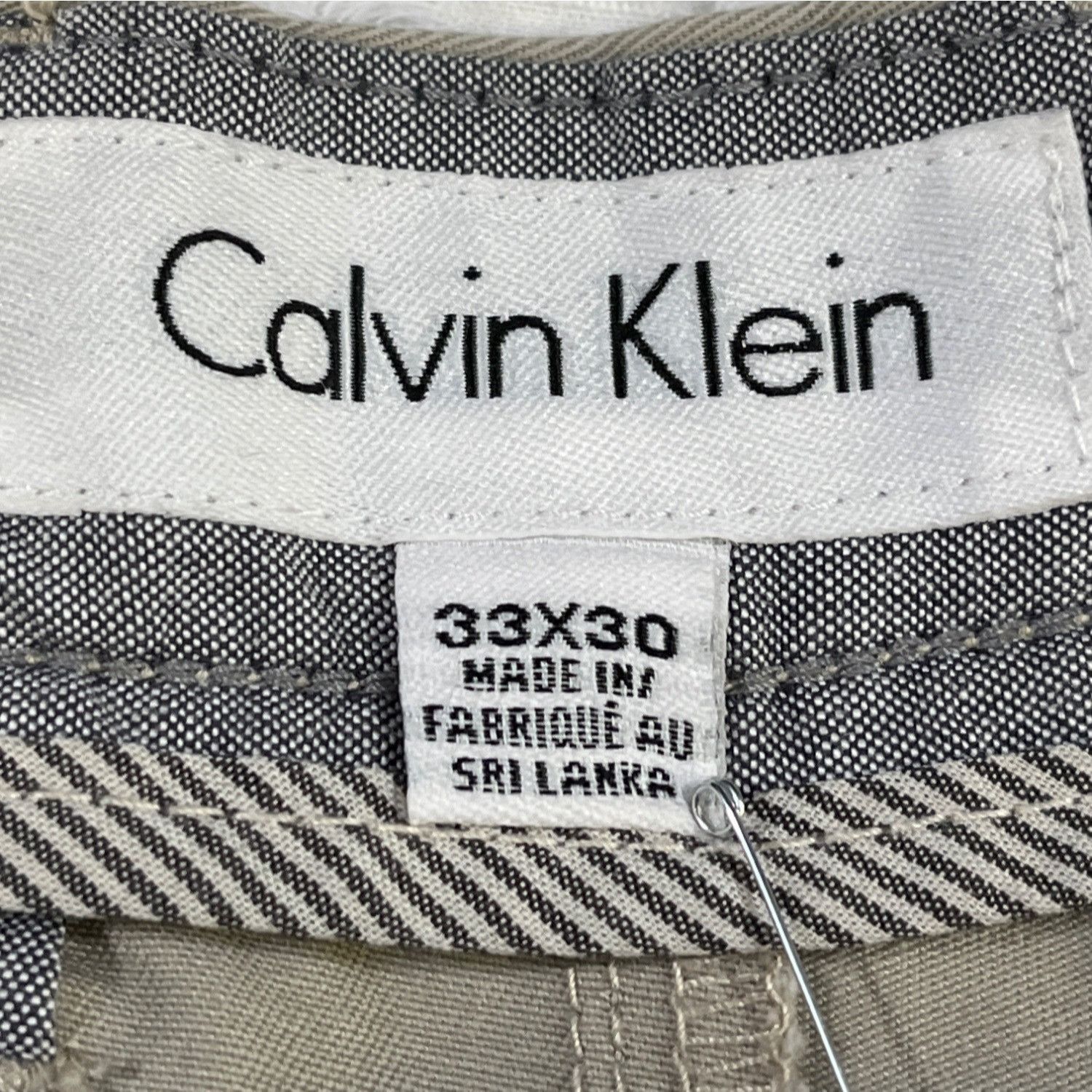 Calvin Klein Calvin Klein Men's Beige Dress Pants/Chino 33x30 SKU 4762 Size US 33 - 5 Thumbnail