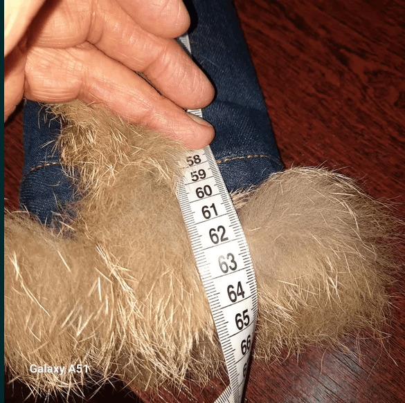 Other Indigo denim jacket with natural fox fur collar sz M Size M / US 6-8 / IT 42-44 - 3 Thumbnail