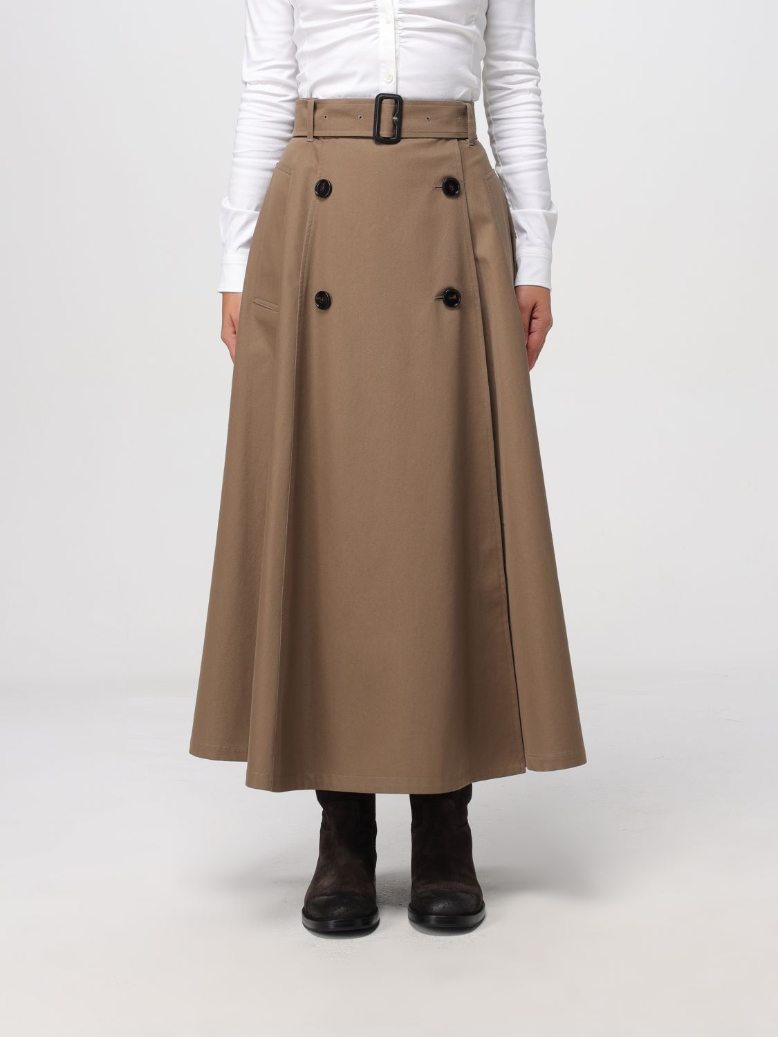 Burberry Skirt Woman Beige