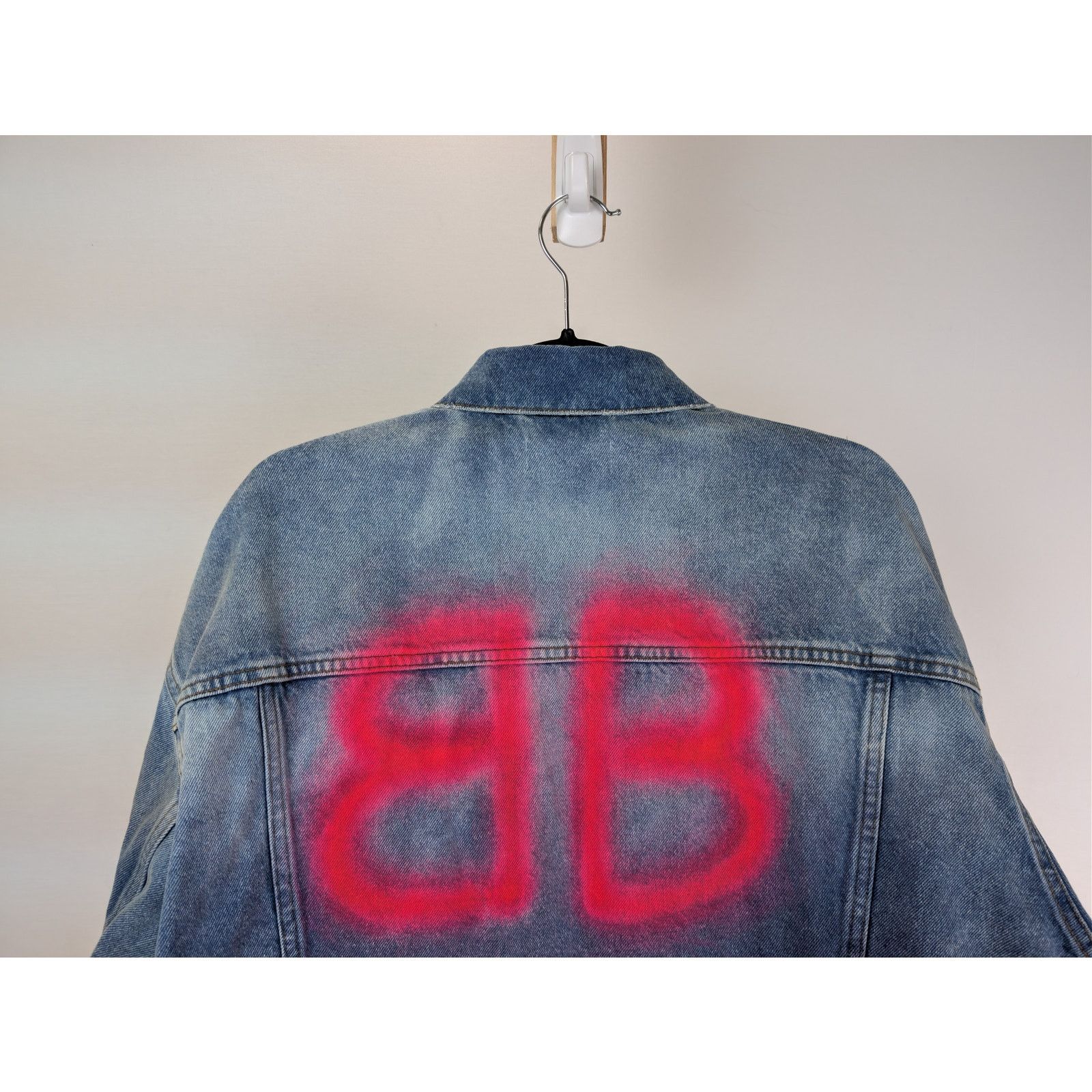 Balenciaga o1rshd1 Japanese Indigo Denim Large Fit Jacket Electric Blue Size US S / EU 44-46 / 1 - 9 Thumbnail