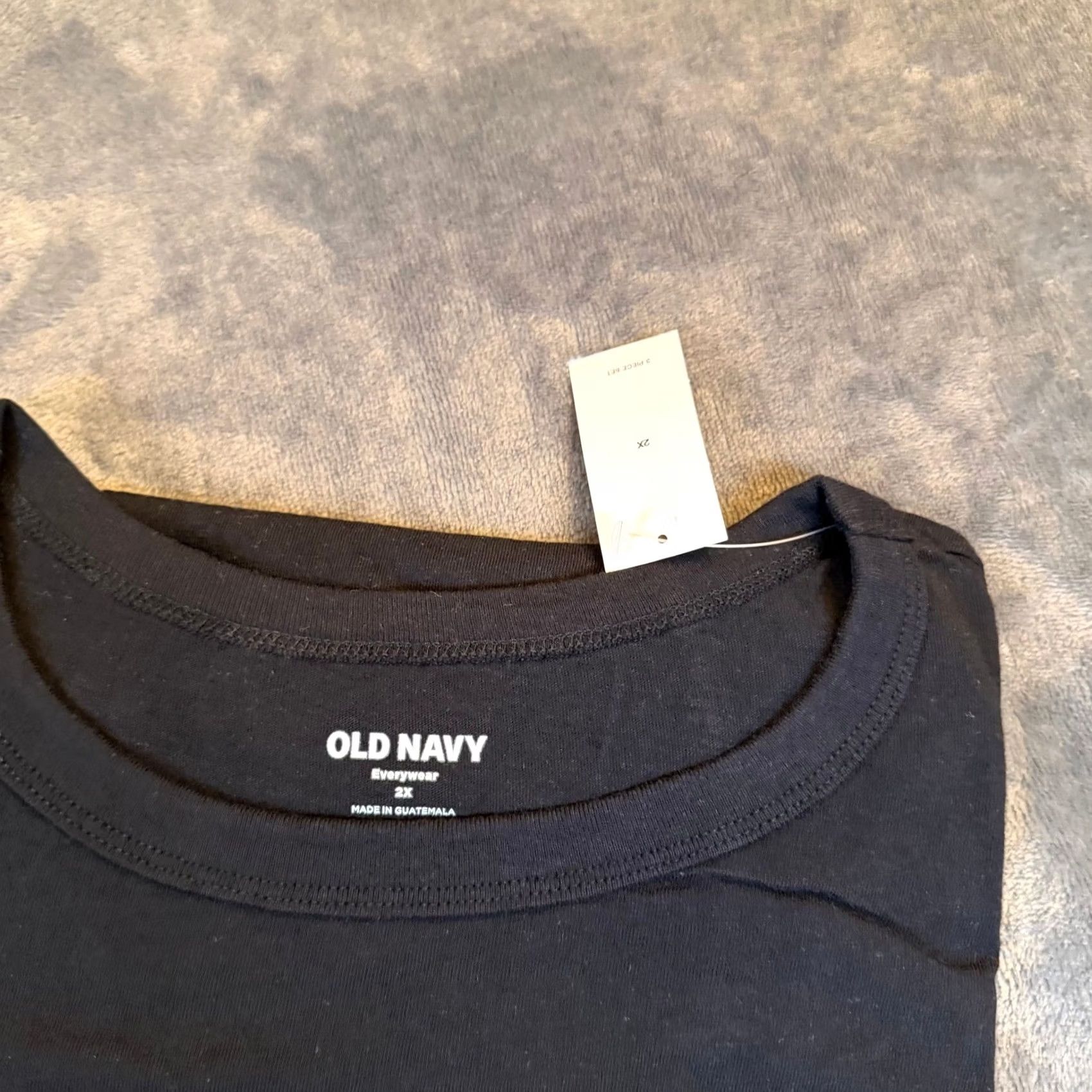 Old Navy Old Navy Everywear T Shirt Womens 2X Multicolor 3 Piece Set Cotton Crew Neck NWT Size XXL / US 16-18 / IT 52-54 - 4 Thumbnail