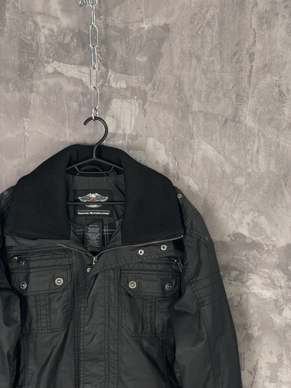 Harley Davidson Vintage Harley Davidson Cargo Y2K Bondage Jacket Size US M / EU 48-50 / 2 - 4 Thumbnail