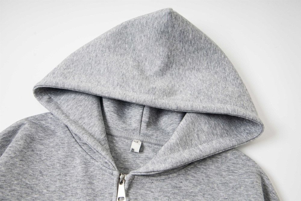 Vintage Trendy men's loose casual patchwork zipper hoodie Size US M / EU 48-50 / 2 - 3 Thumbnail