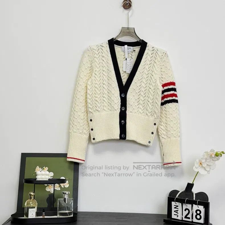 Thom Browne Thom Browne Wool Cardigan Size US S / EU 44-46 / 1 - 1 Thumbnail