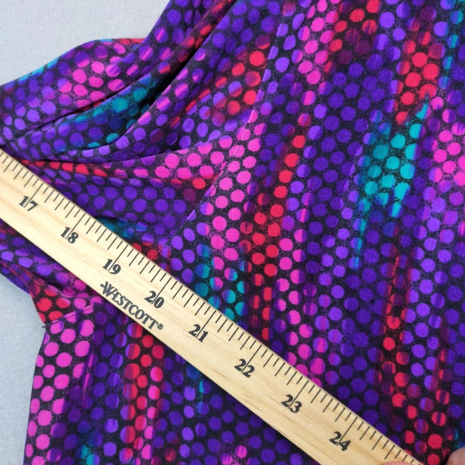 Vintage Leslie Fay Haberdashery Multi Dots Full-Zip 90s Jacket Sz 14 Size XL / US 12-14 / IT 48-50 - 6 Thumbnail