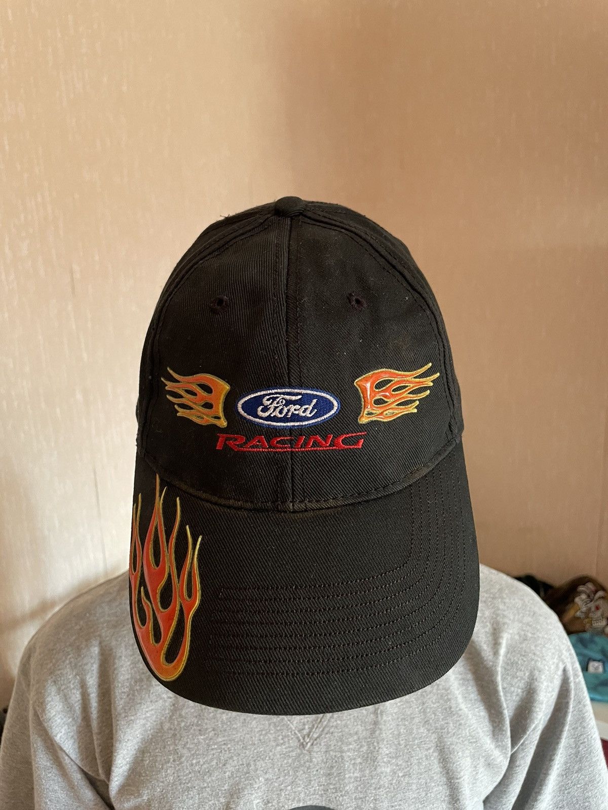 Ford Vintage Ford Racing Nascar Cap Flame Size ONE SIZE - 2 Thumbnail