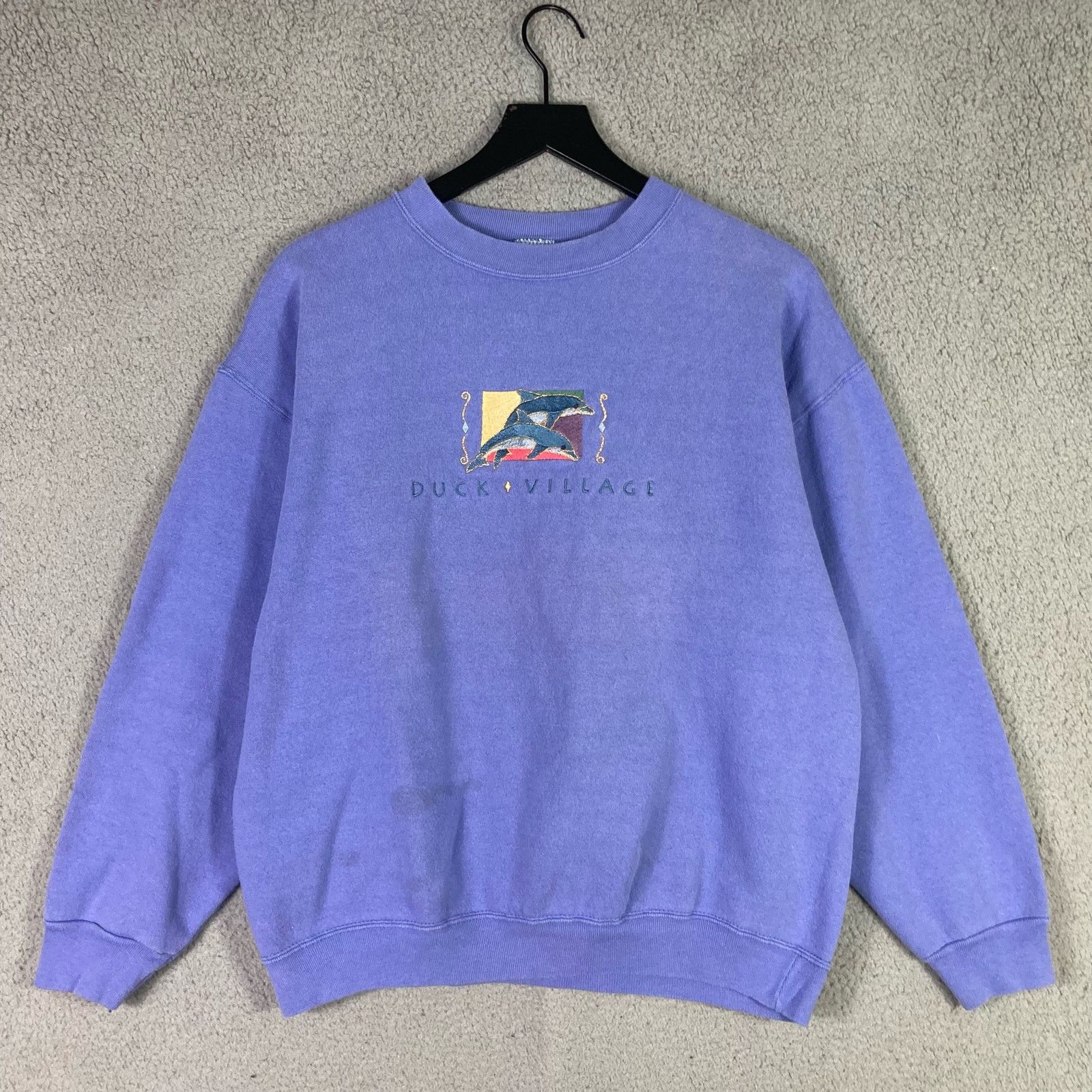 Vintage Vintage Duck Village Sweatshirt Unisex Large USA Made Size L / US 10 / IT 46 - 2 Thumbnail