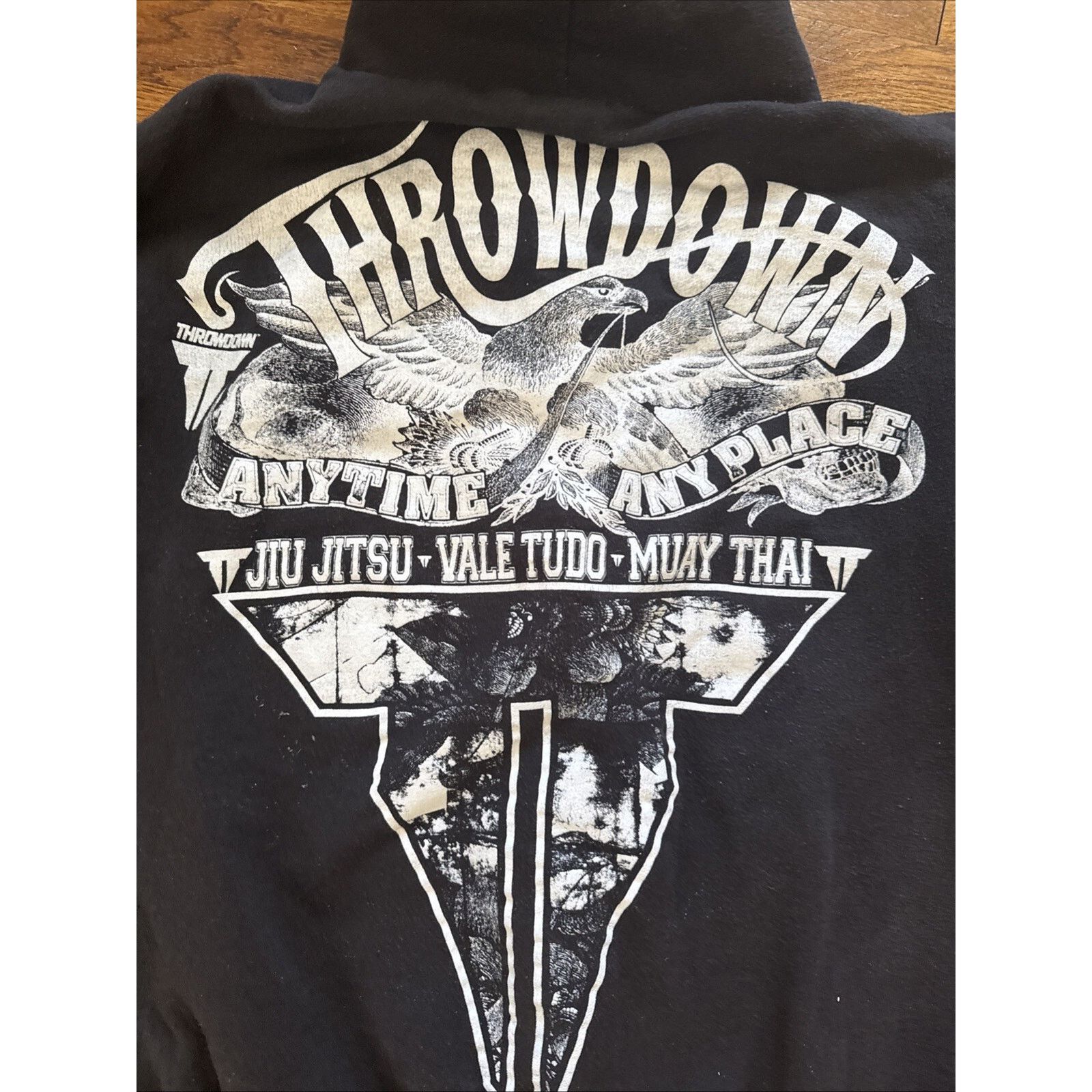 Affliction Y2K Affliction Throwdown MMA UFC Full Zip Black Hoodie Size US L / EU 52-54 / 3 - 10 Thumbnail
