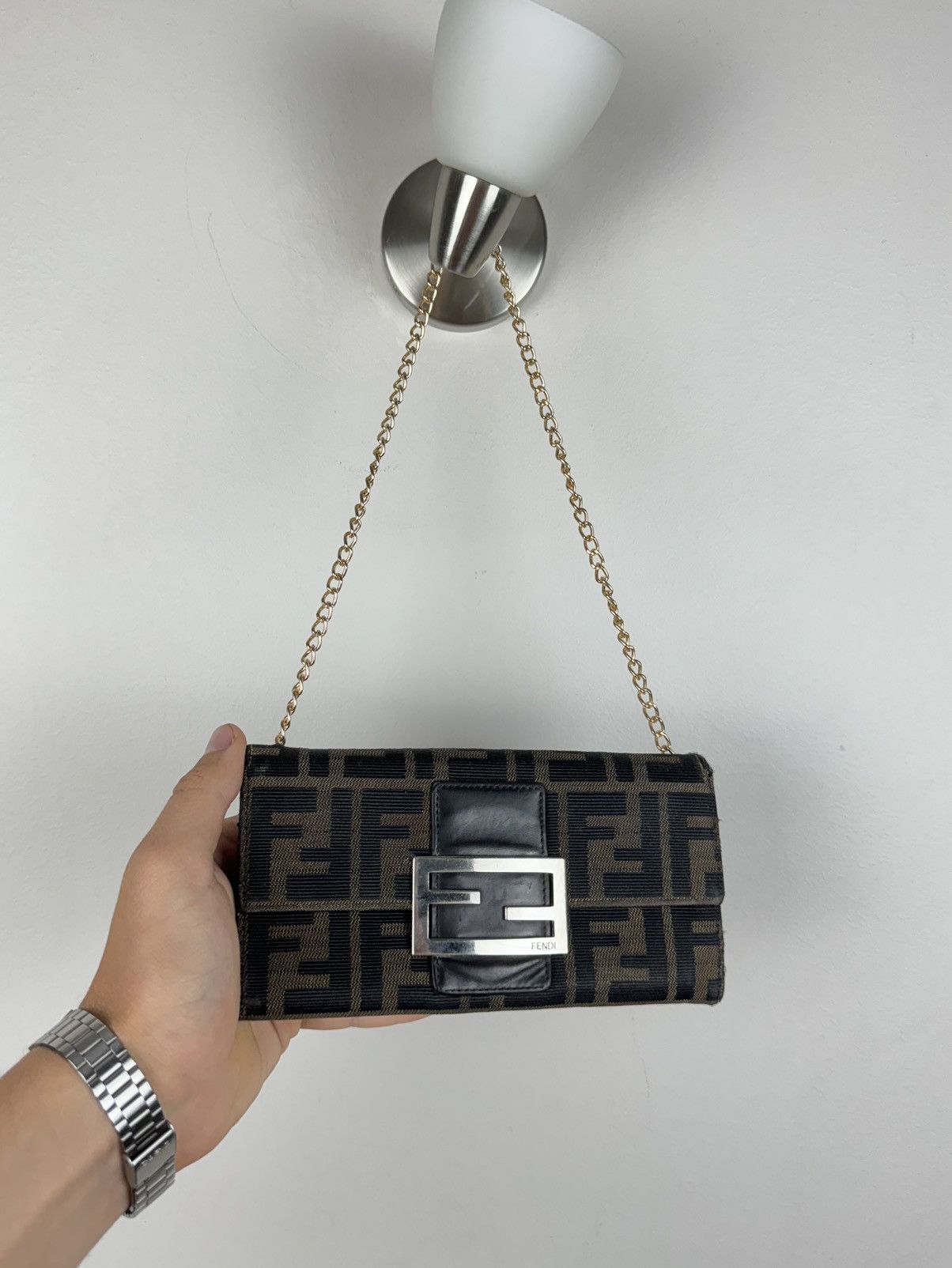 Fendi Shoulder leather bag Fendi FF monogram original rare item Size ONE SIZE - 1 Thumbnail