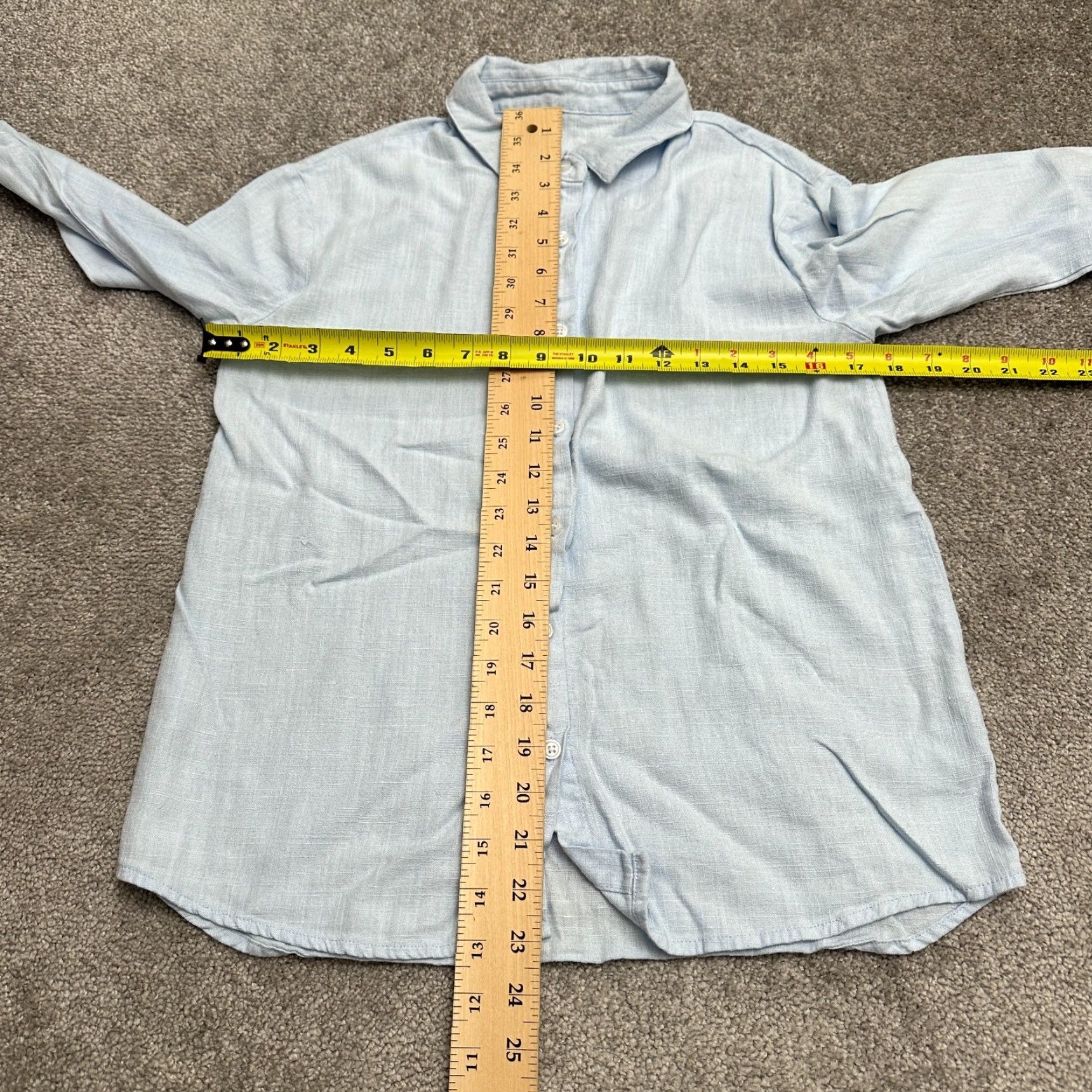 Vintage Unbranded Button Down Shirt Womens Small Light Blue Long Sleeve Casual Classic Shirt Womens Small Light Blue Long Sleeve Casual Classic Size S / US 4 / IT 40 - 7 Thumbnail