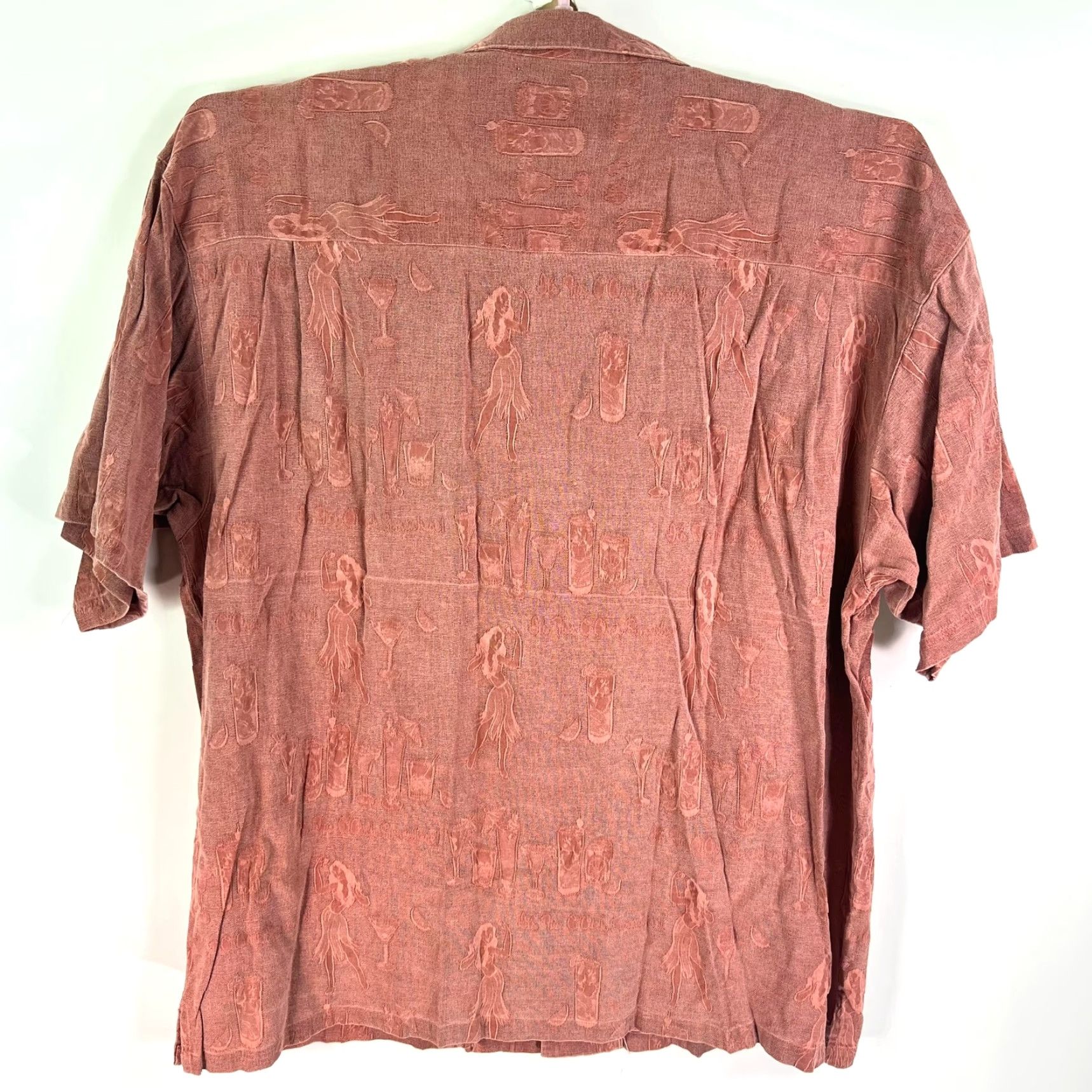 Big Dogs VINTAGE Big Dogs Silk Hawaiian Shirt 3XL Salmon Short Sleeve Graphic Dog Mens Size US XXL / EU 58 / 5 - 7 Thumbnail