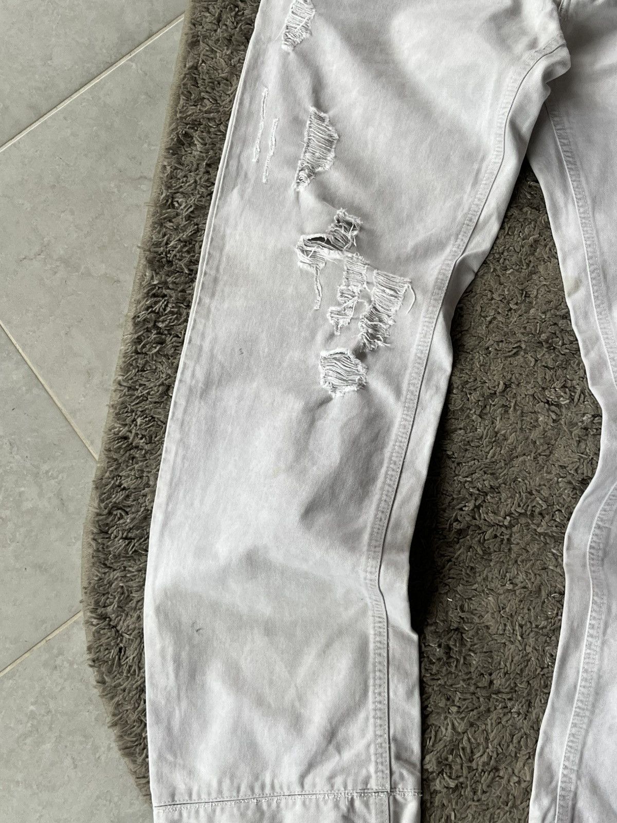 Dolce & Gabbana Vintage Pants Dolce&Gabbana White Avant Gard Luxury Size US 35 - 8 Thumbnail