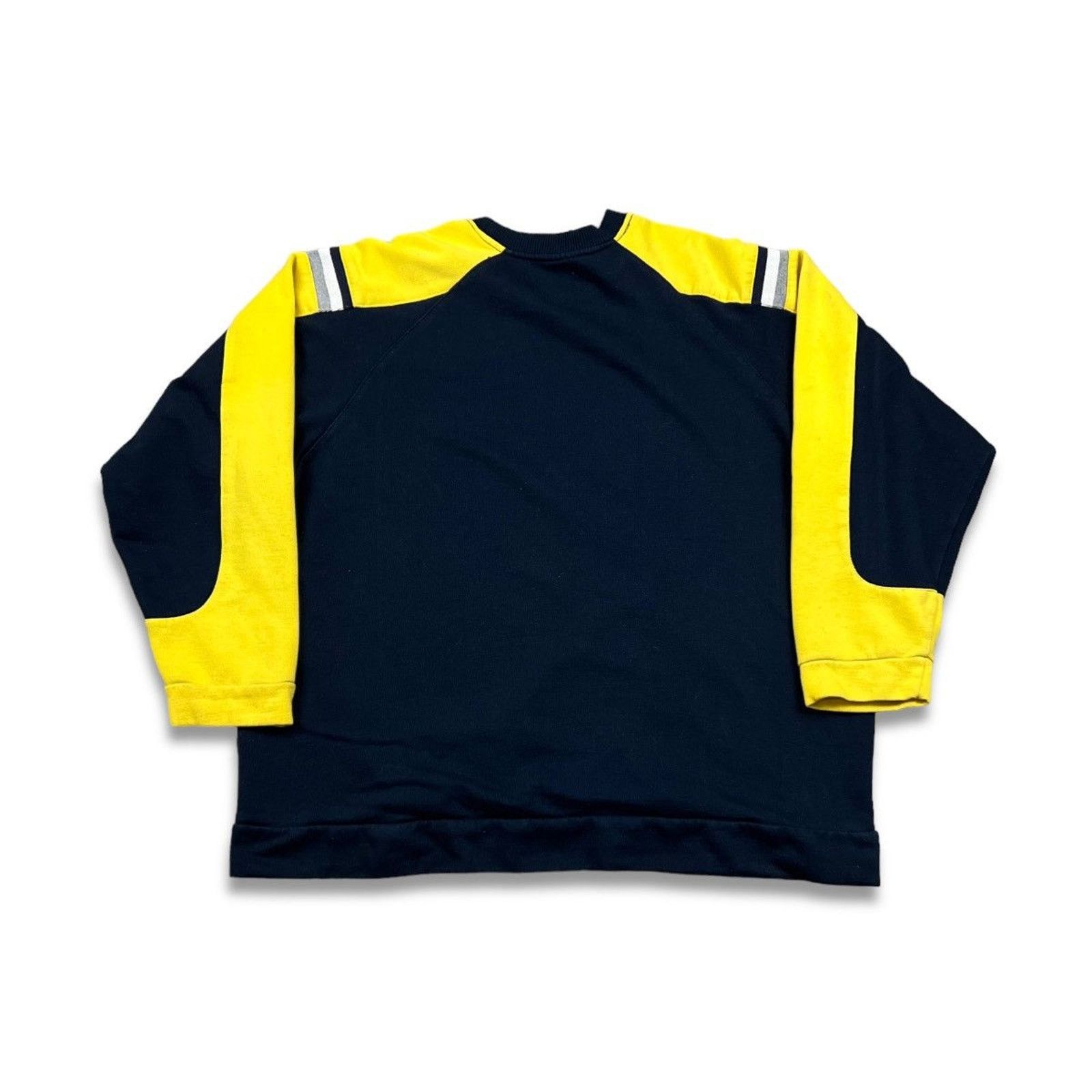 Adidas × Vintage Adidas Sweatshirt Essential 3 Stripe Spell Out Pullover Crew Size US XL / EU 56 / 4 - 4 Thumbnail