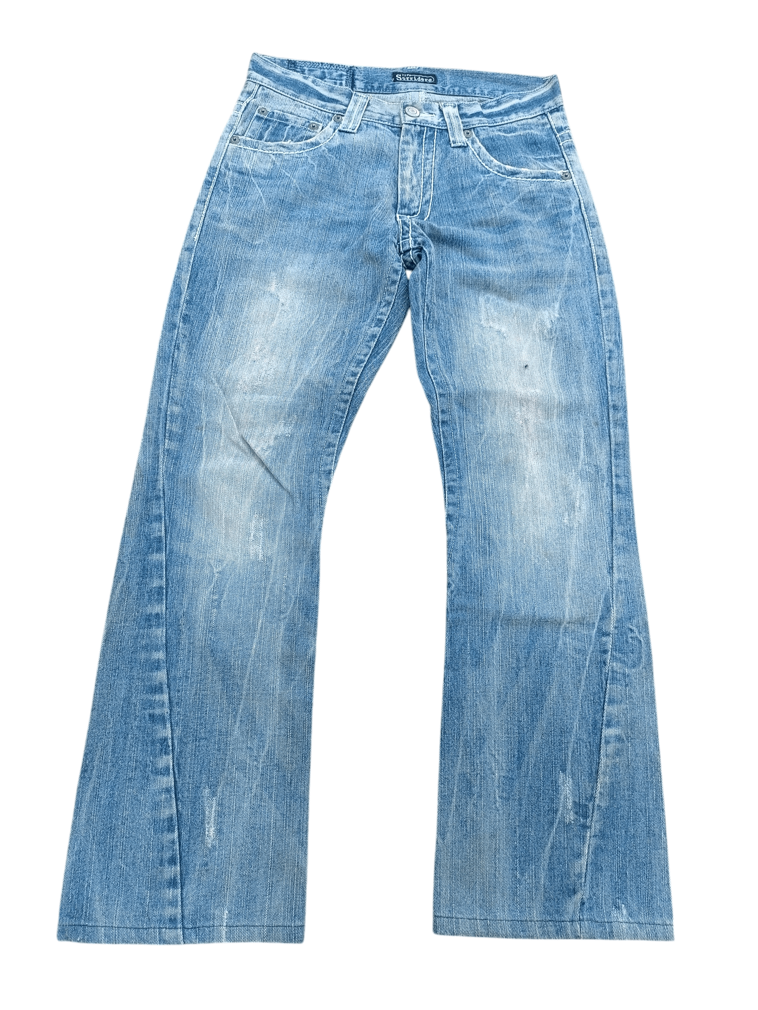 Japanese Brand FLARED Sorridere Rusty Mudwash Distressed Denim Mudmax Size US 31 - 4 Thumbnail
