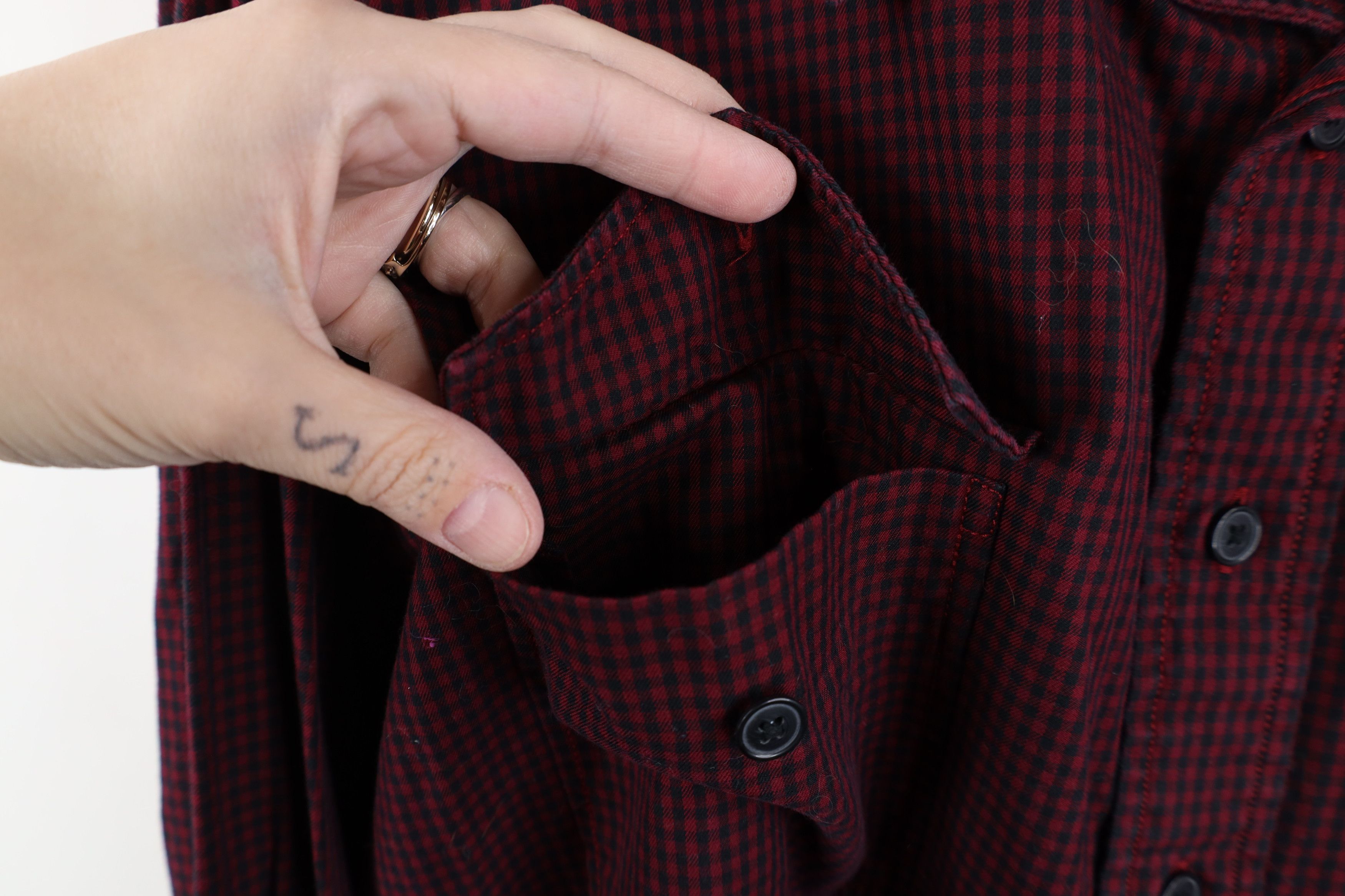 Ralph Lauren Vintage 90s Ralph Lauren Workshirt Button Shirt Plaid Red Size US XL / EU 56 / 4 - 5 Thumbnail