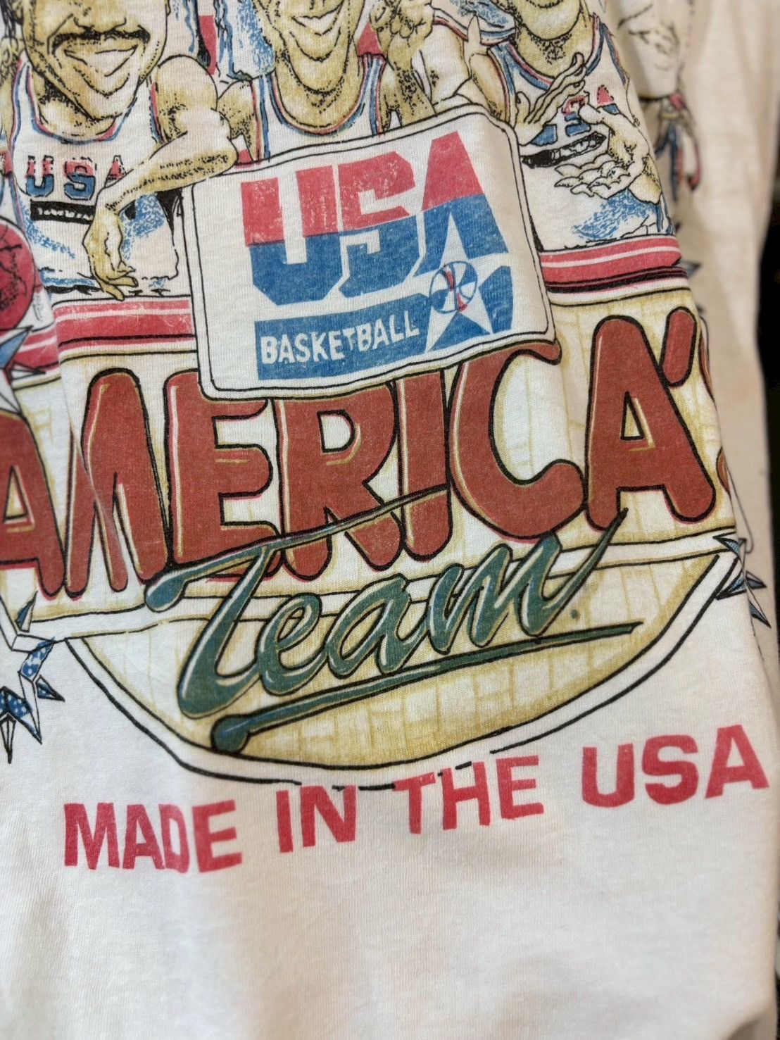 Vintage America Team T shirt 80’s Size US L / EU 52-54 / 3 - 3 Thumbnail