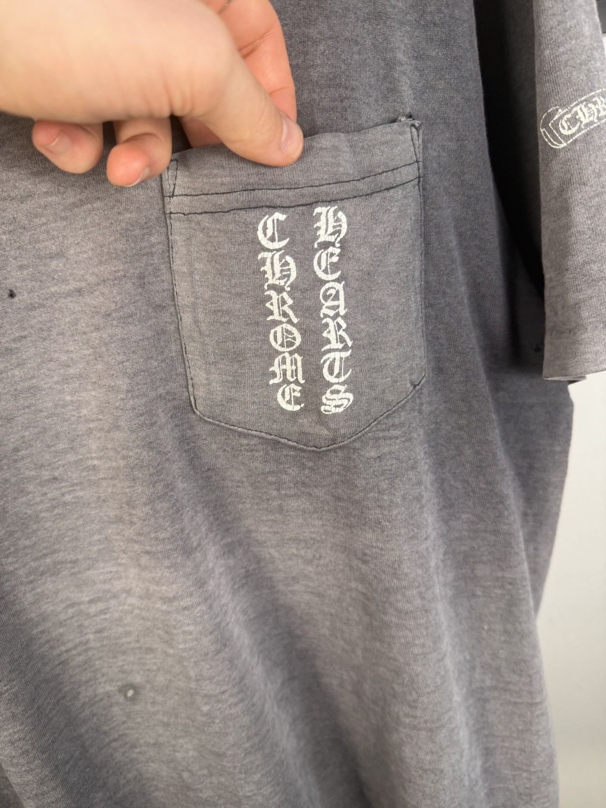 Chrome Hearts ULTIMATE VINTAGE CHROME⛓️90s THRASHED & SUNFADED LOGO POCKET Size US L / EU 52-54 / 3 - 10 Thumbnail