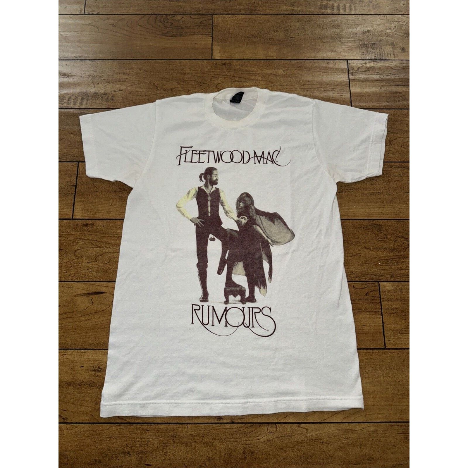 Band Tees × Tultex × Vintage Vintage Fleetwood Mac Rumors T-Shirt White Small 17x25 Size US S / EU 44-46 / 1 - 1 Thumbnail