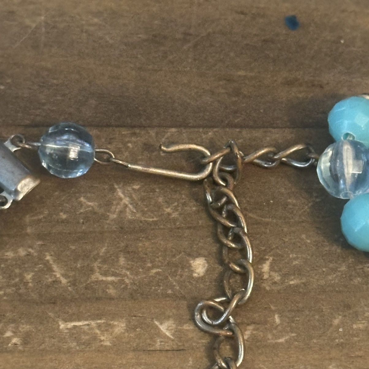 Vintage Vintage chunky triple layered strand aqua blue bead necklace Size ONE SIZE - 4 Thumbnail
