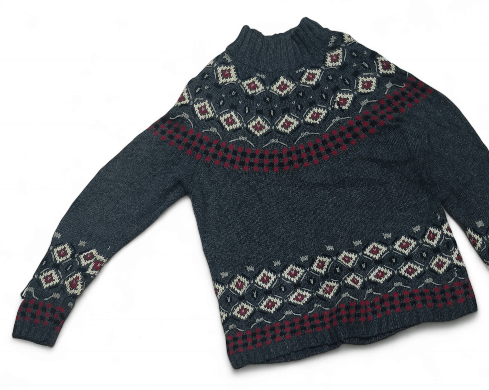Basic Editions Vintage 80s BASIC EDITIONS Women's Ethnic Knit Sweater Size L / US 10 / IT 46 - 3 Thumbnail