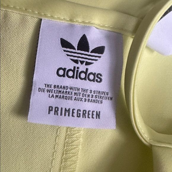 Adidas Adicolor Classics Satin Dress Pulse Yellow M Size XL / US 12-14 / IT 48-50 - 6 Thumbnail