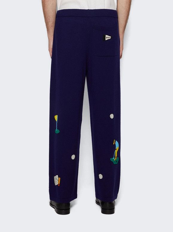 Bode o1mle0226 Wool Knit Golf Joggers & Sweatpants in Blue Size US 38 / EU 54 - 5 Thumbnail