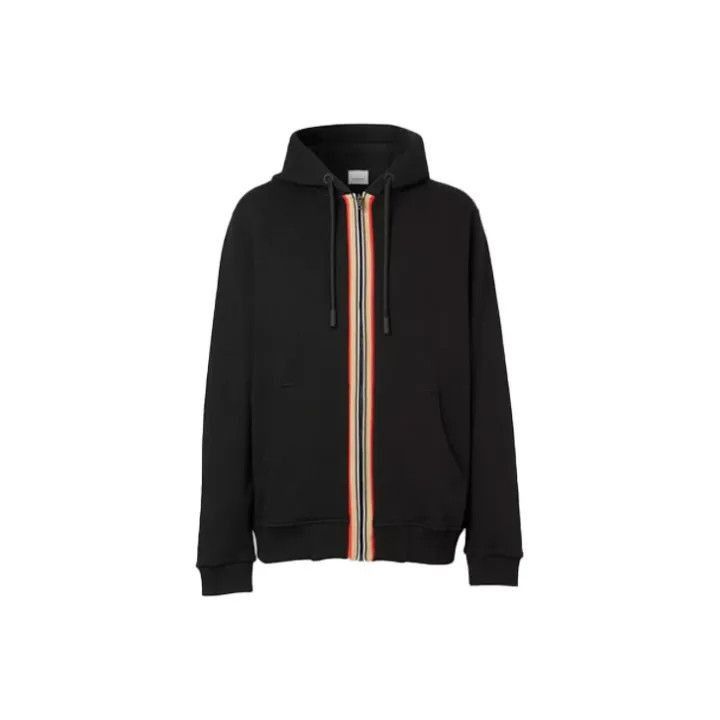 Burberry Burberry Burberry Black Hoodie with Iconic Stripes-2507 Size US L / EU 52-54 / 3 - 1 Thumbnail