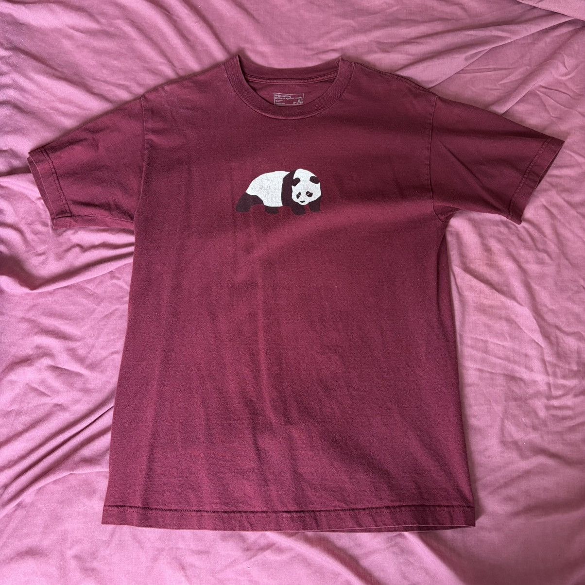 Enjoi Enjoi Panda T Shirt - Maroon Size US M / EU 48-50 / 2 - 1 Thumbnail